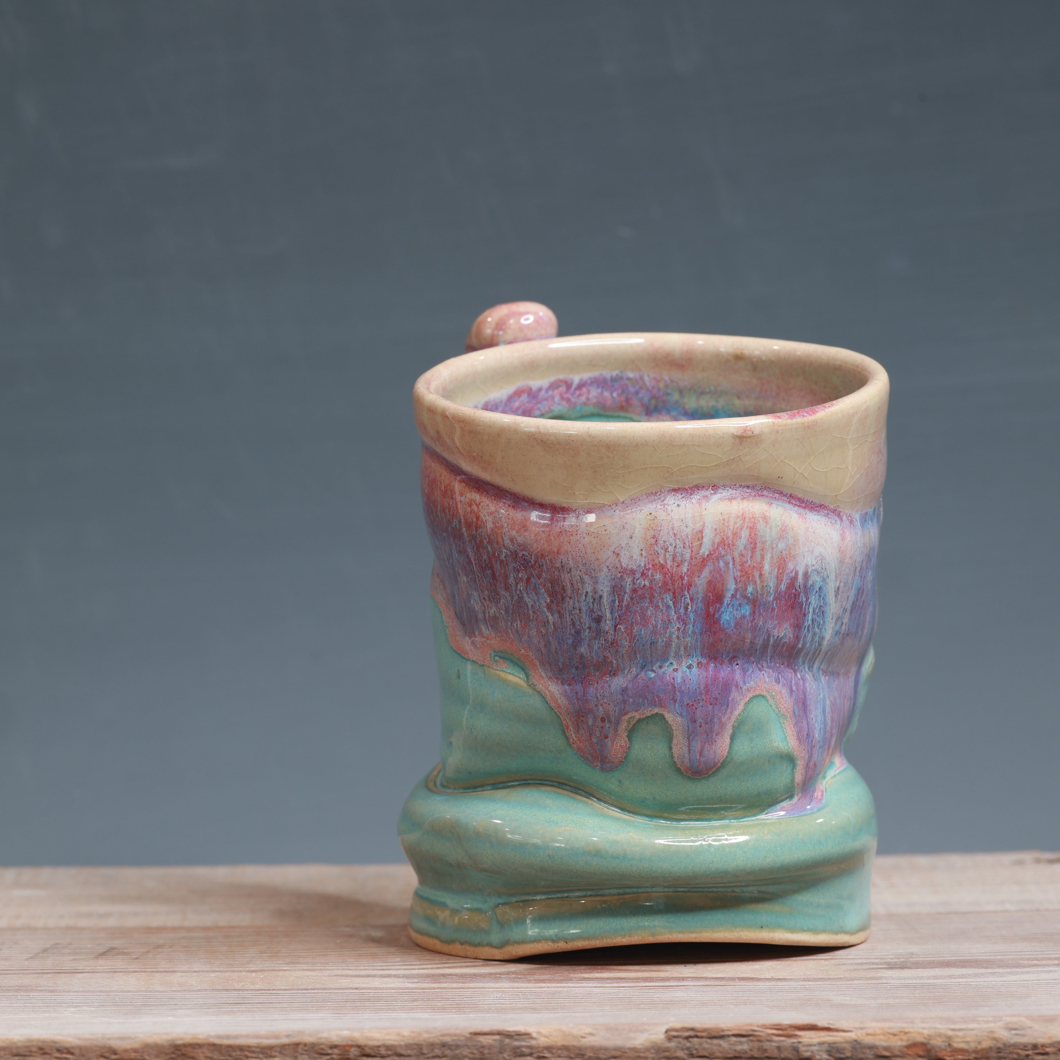 DROP mug - Raspberry Mist and Norse Blue 13-14 oz.