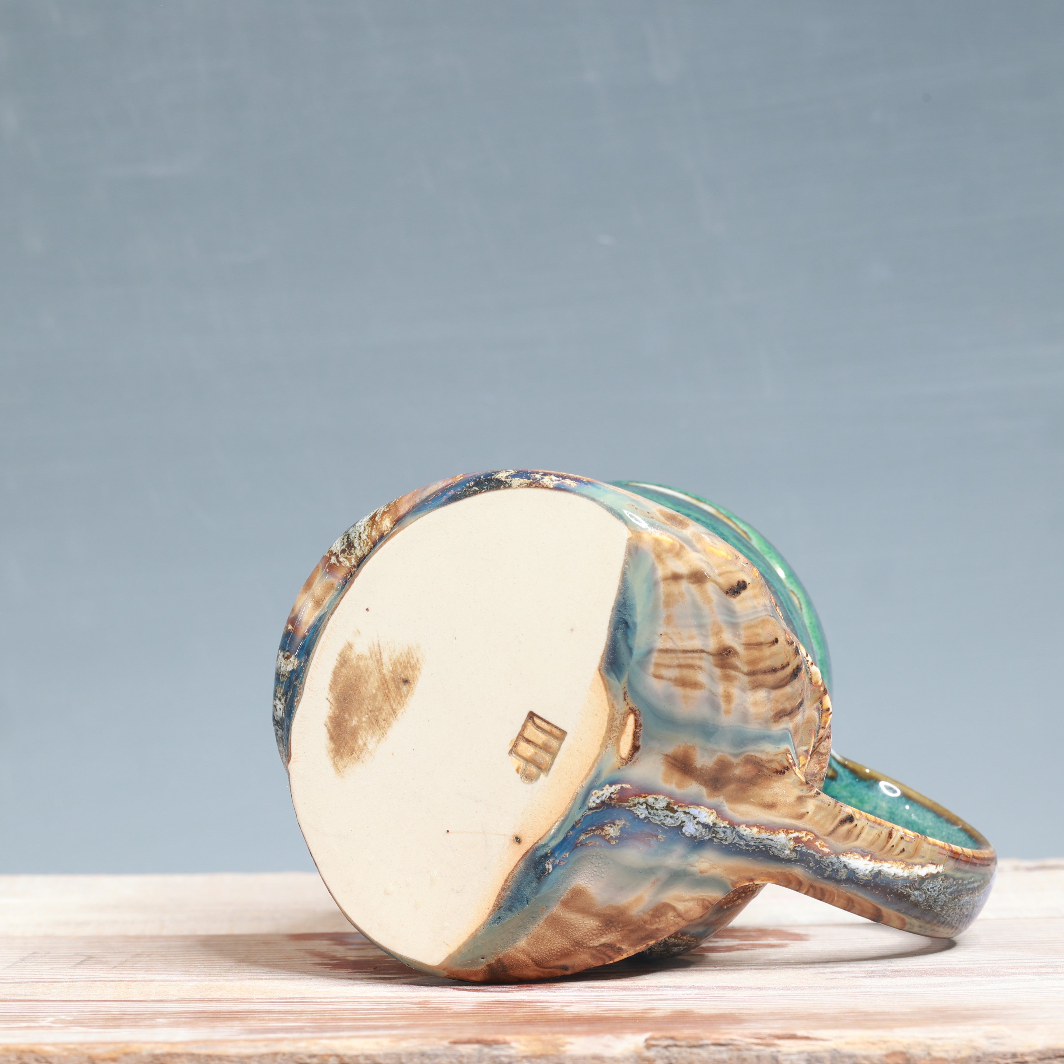 DROP mug - Blue Surf and Sandstone 12-13 oz