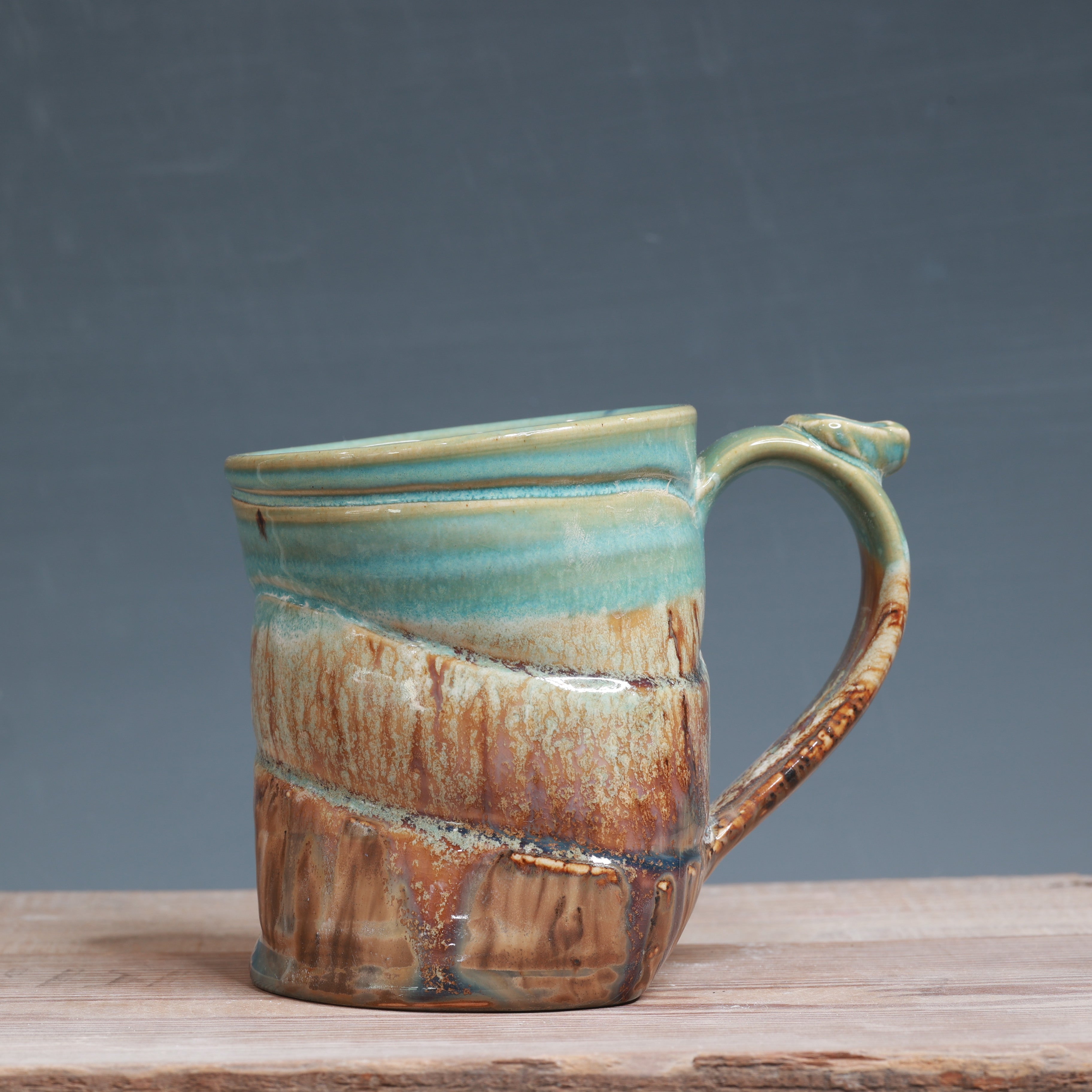 DROP mug - Norse Blue and Sandstone