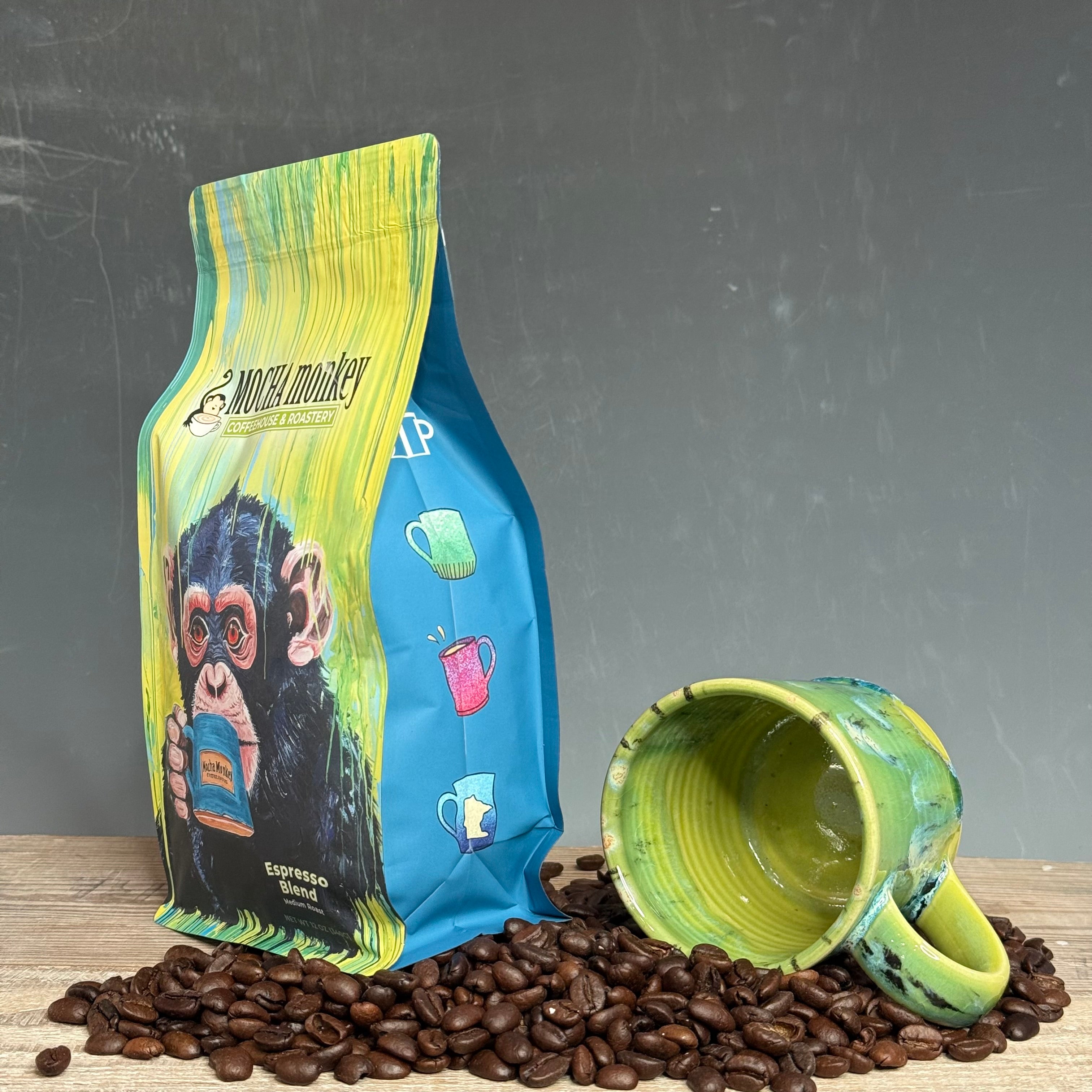 Coffee Beans and Mug Combo - Espresso Blend Medium Roast