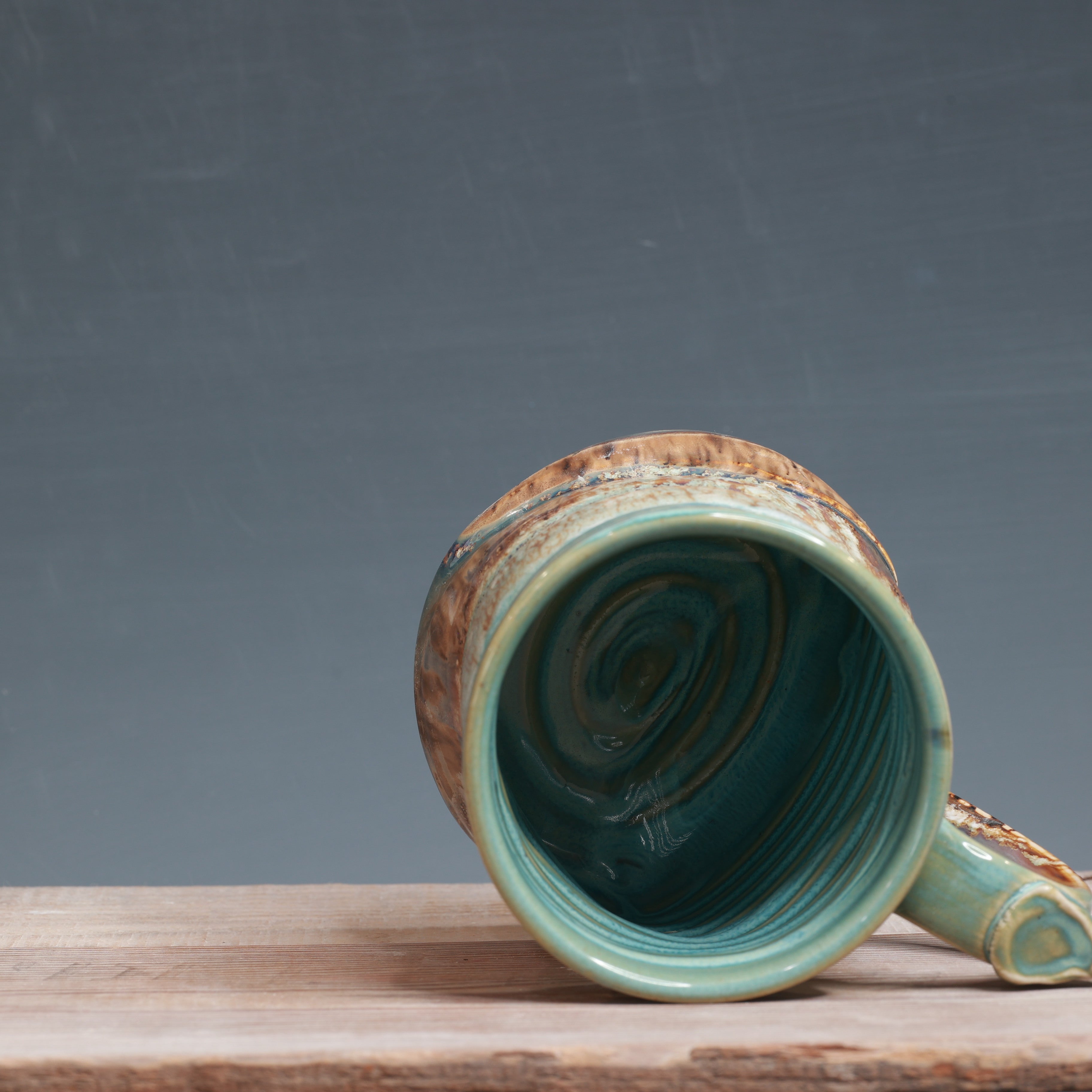 DROP mug - Norse Blue and Sandstone