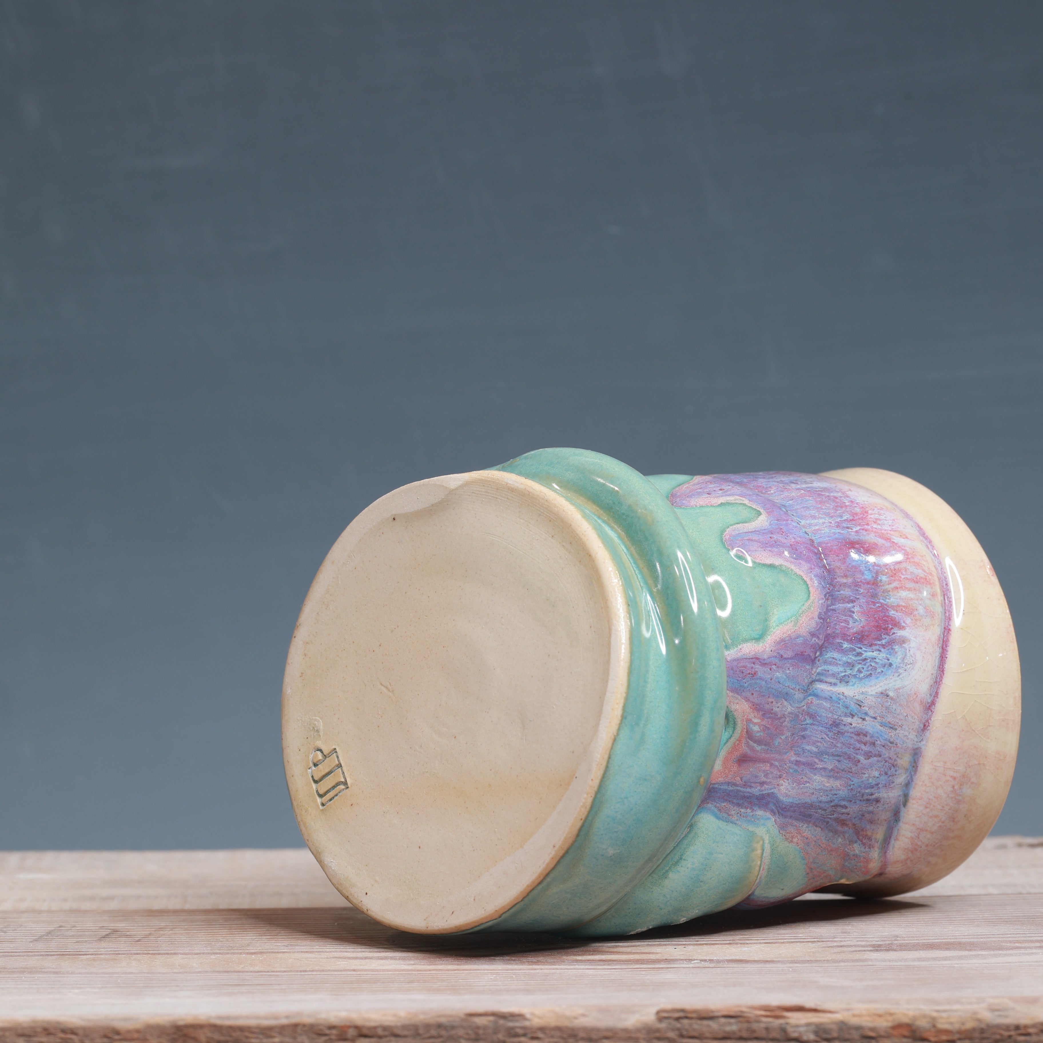 DROP mug - Raspberry Mist and Norse Blue 13-14 oz.