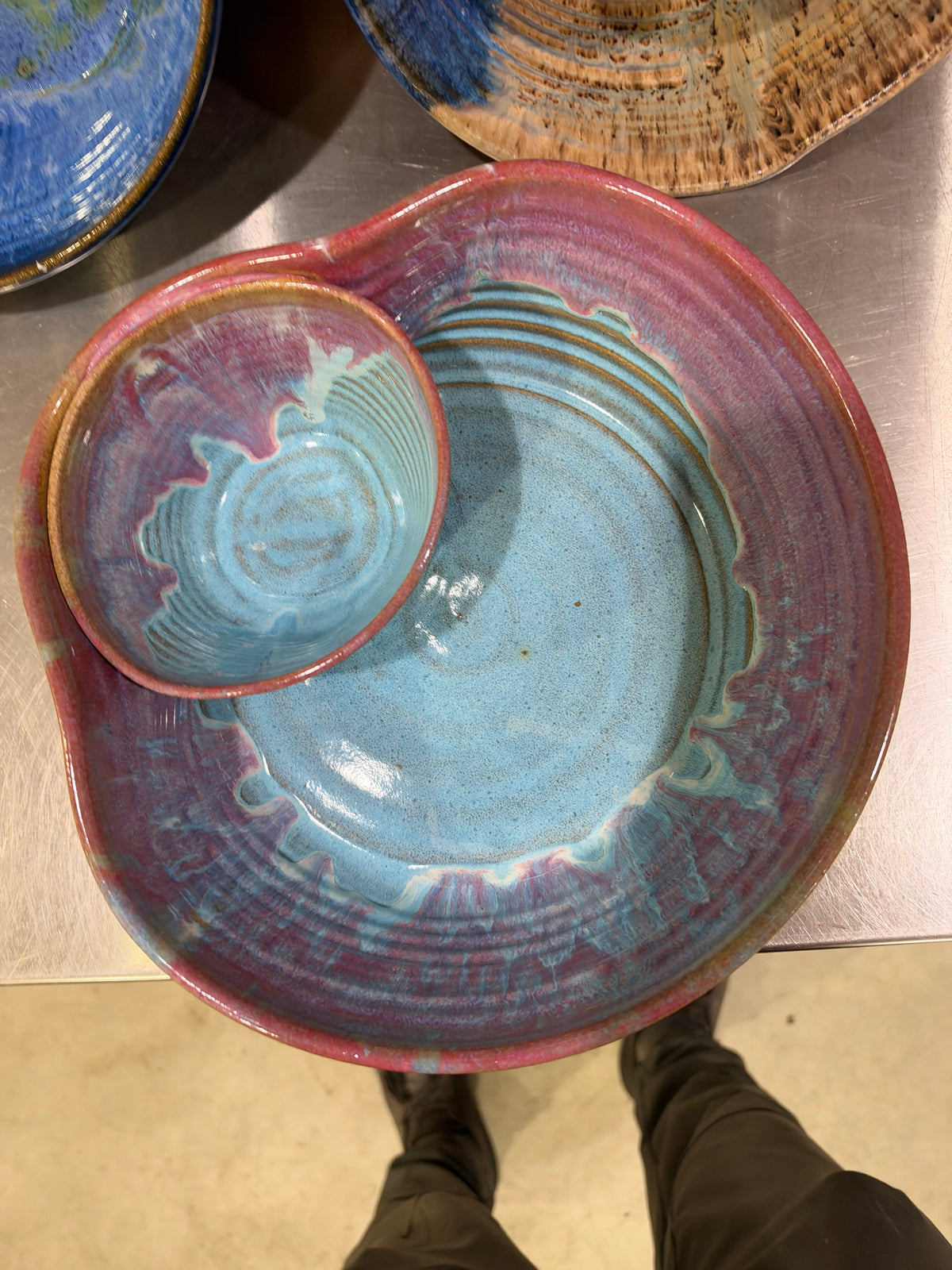 Raspberry Mist and Norse Blue Chip and Dip