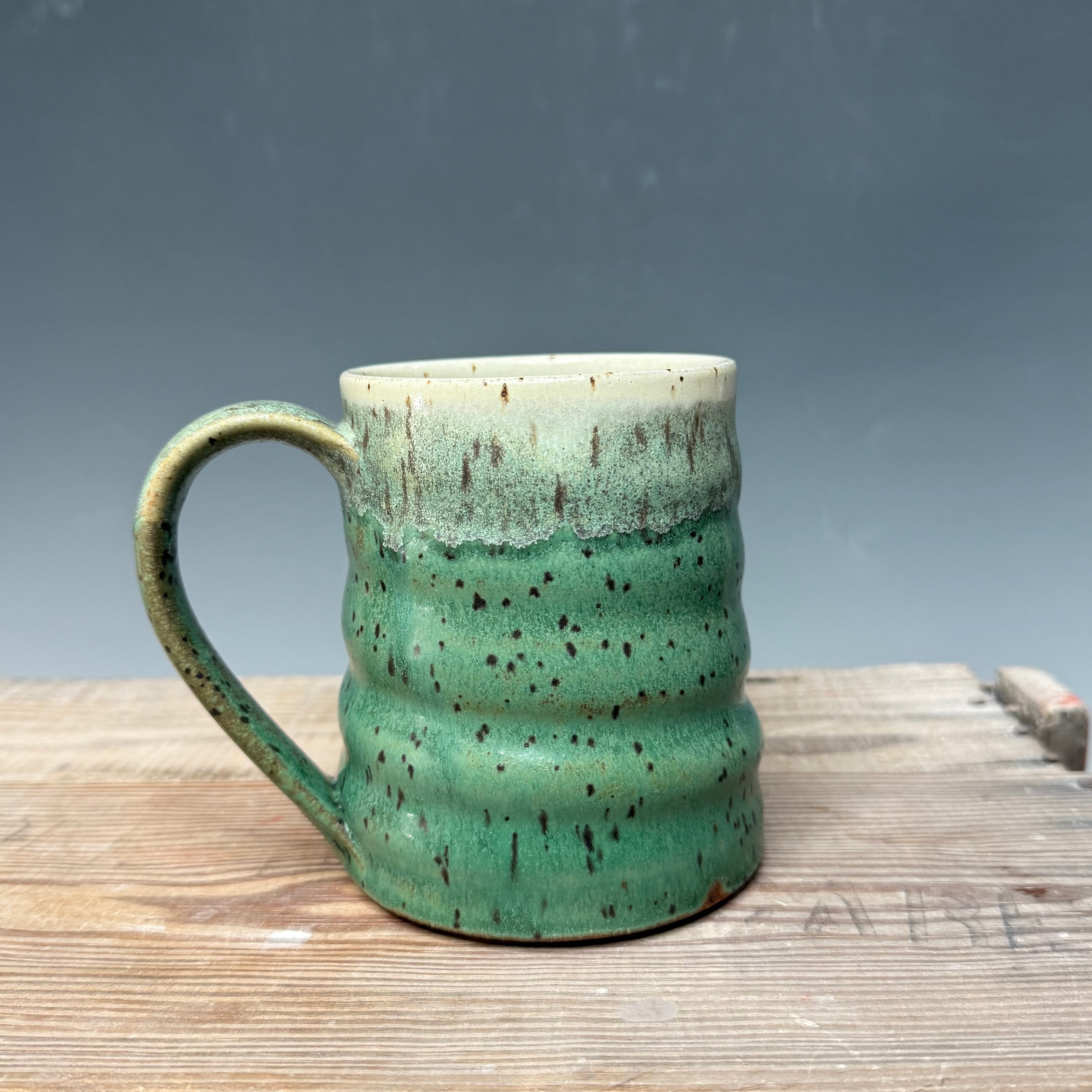 Speckled Salt and Patina Mug 20-21 oz.