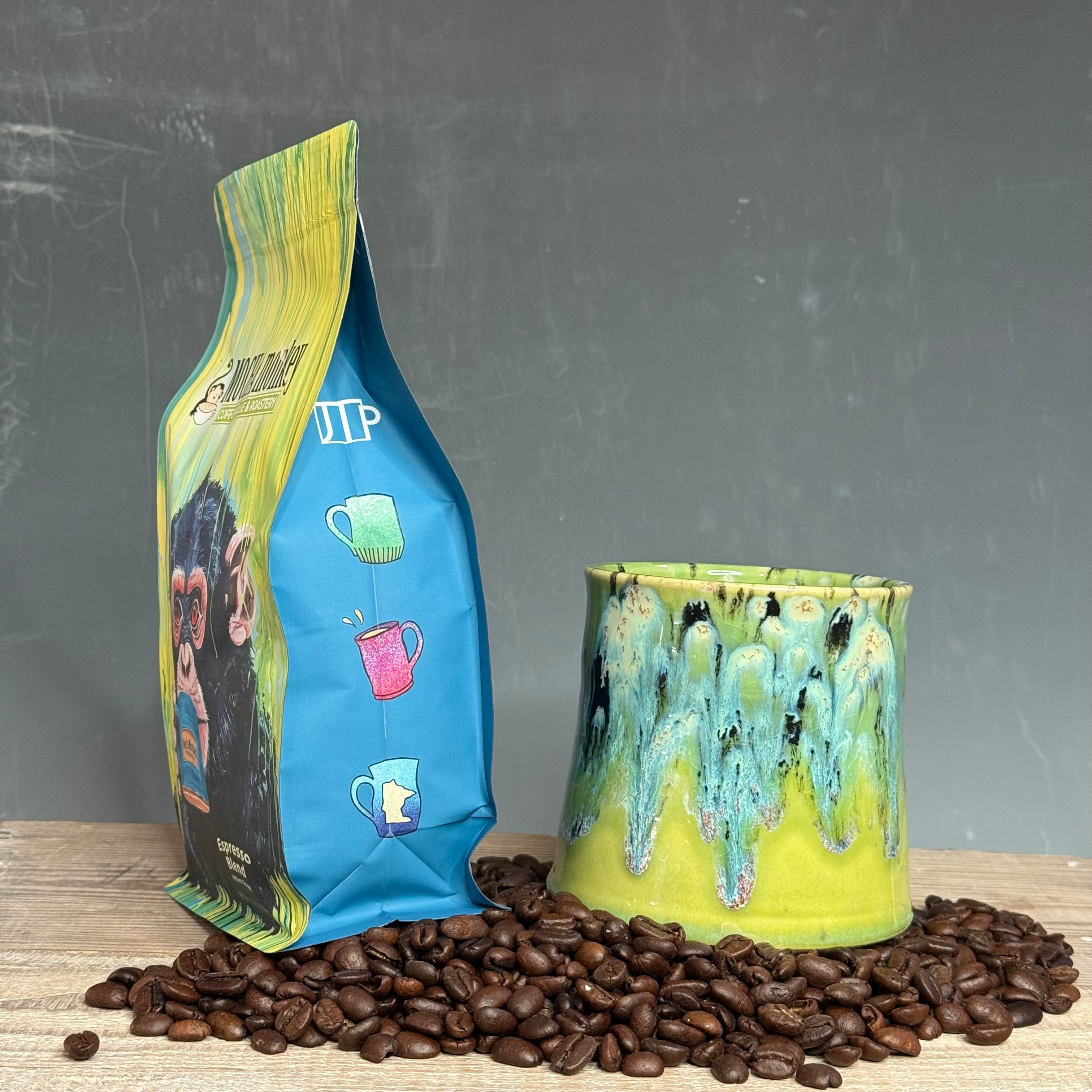 Coffee Beans and Mug Combo - Espresso Blend Medium Roast