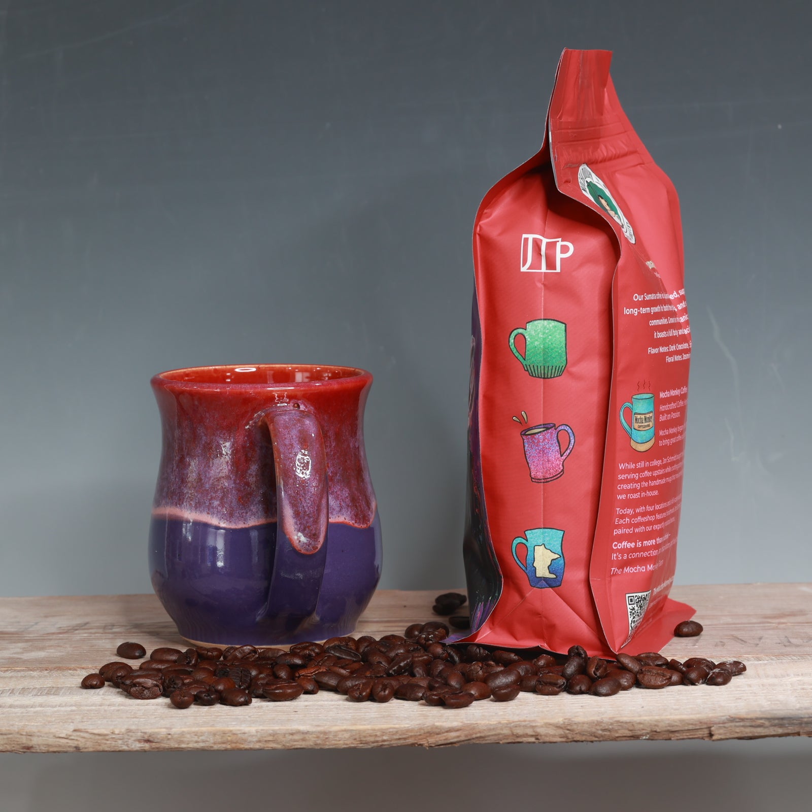 Coffee Beans and Mug Combo - Sumatra Dark Roast