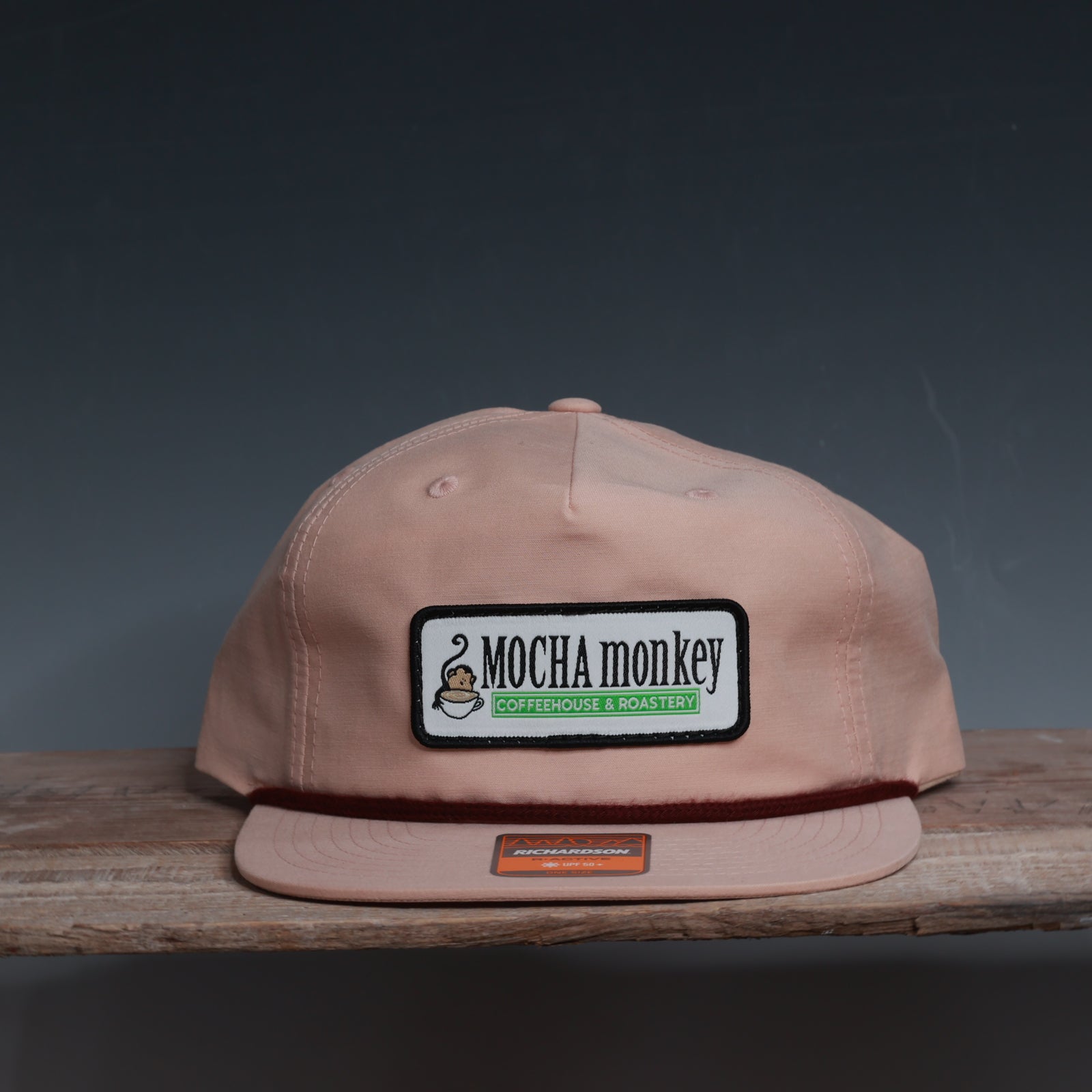 Pink Mocha Monkey and Roastery Hat