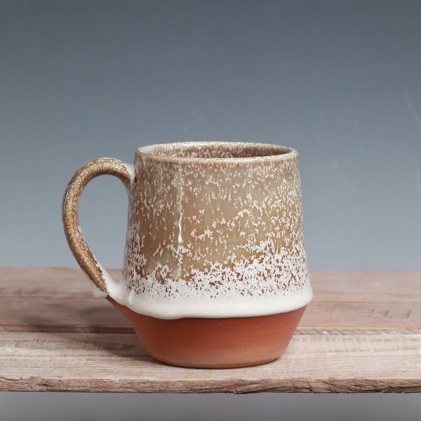White Gloss and Alabaster Gas Fired Mug - 16 oz.