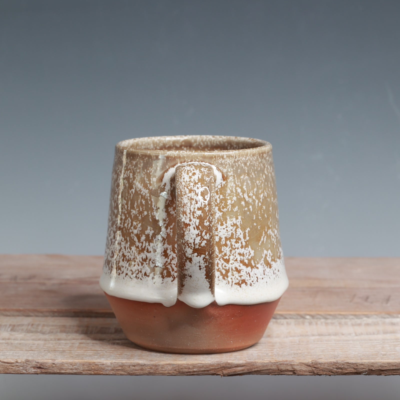 White Gloss and Alabaster Gas Fired Mug - 16 oz.