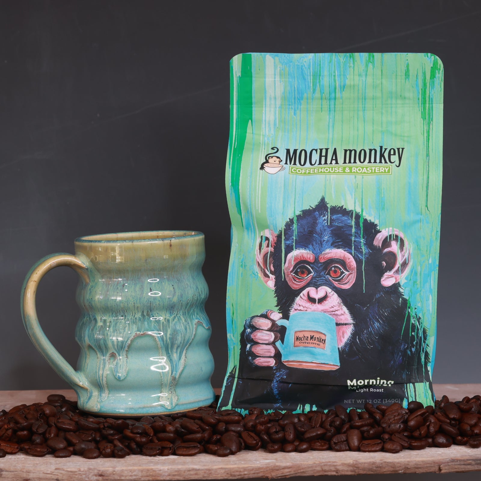 Coffee Beans and Mug Bundle - Morning Mischief Light Roast