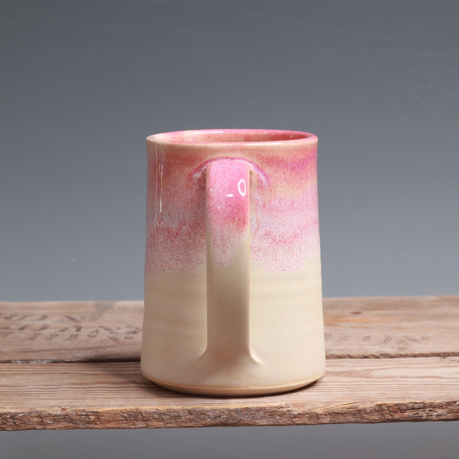 Raspberry Mist and Alabaster Mug - 12 oz.