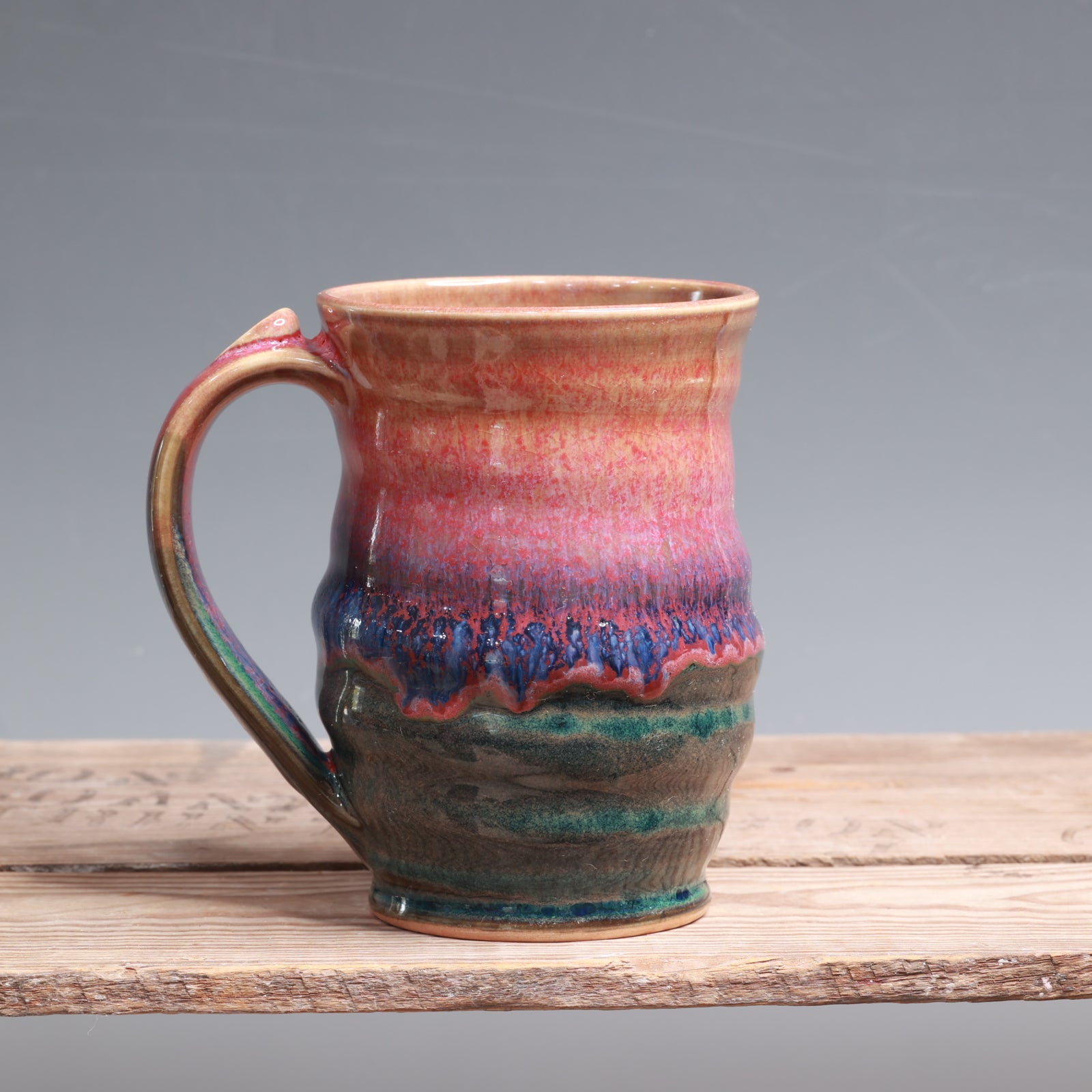 Raspberry Mist and Blue Surf Mug - 15 oz.