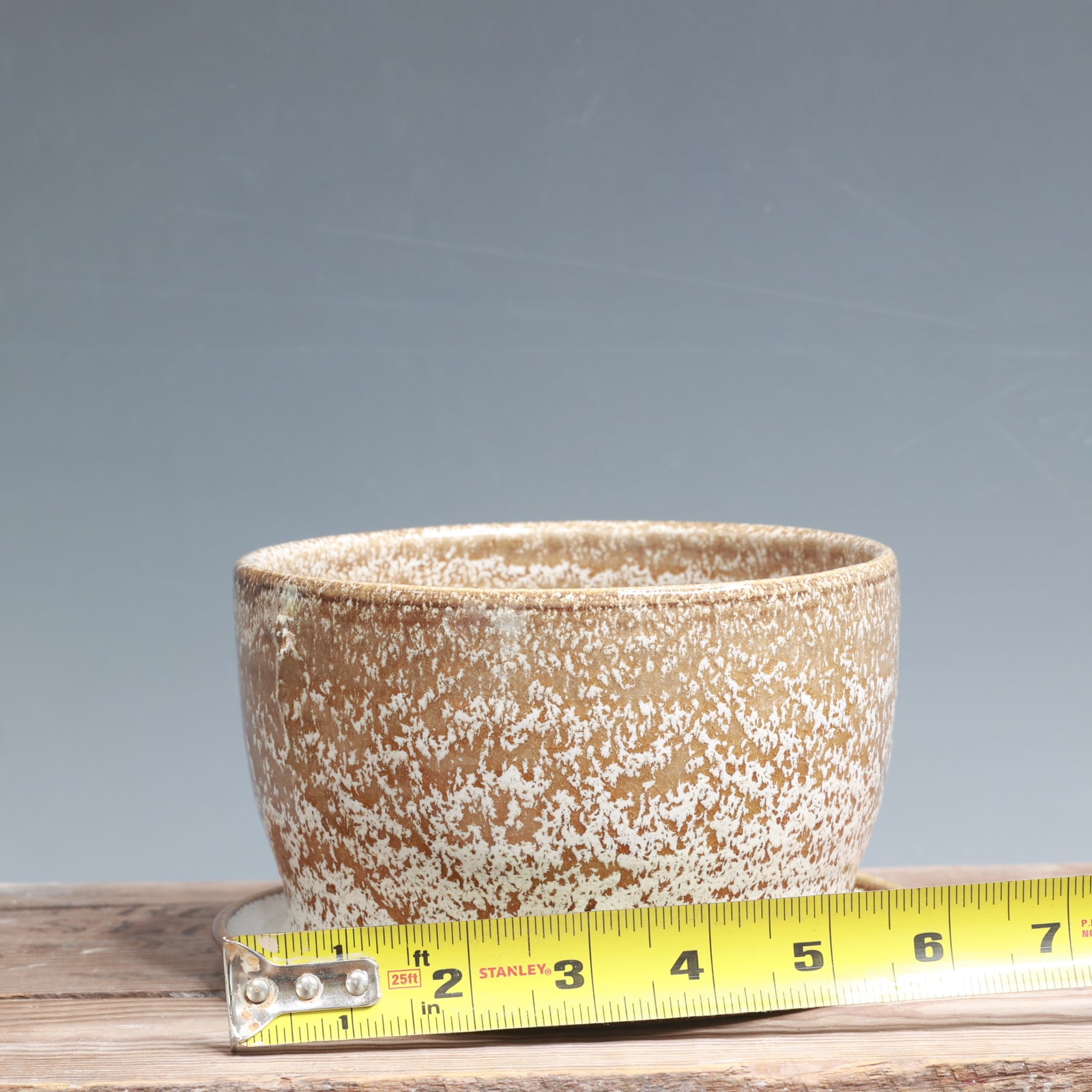 Alabaster and White Gloss Planter - 6 x 4 in.