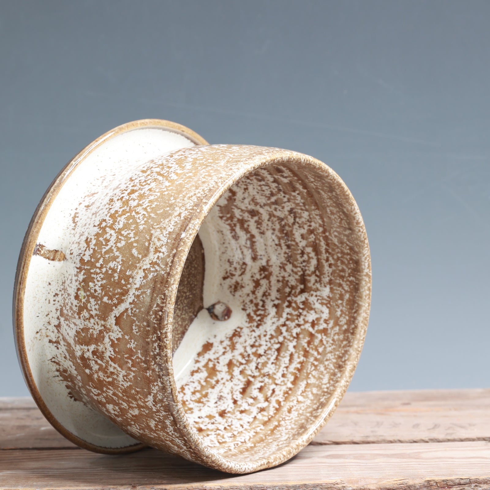 Alabaster and White Gloss Planter - 6 x 4 in.