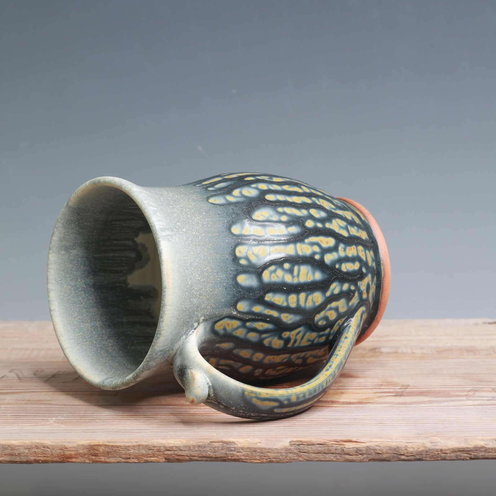 Blue Ash over Salt Mug - 17-19 oz.