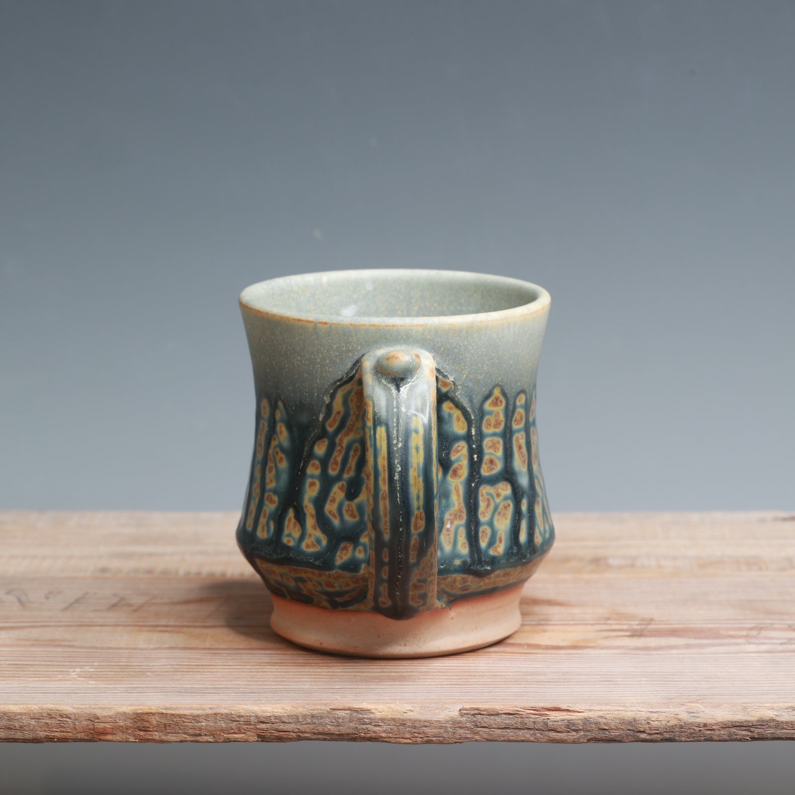 Blue Ash over Salt Mug - 11-13 oz.