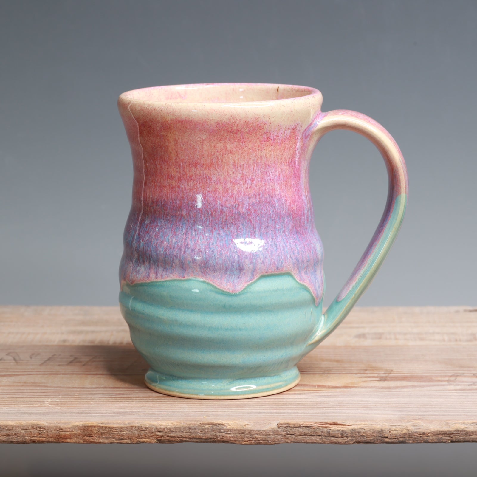 Raspberry Mist over Norse Blue Mug - 18-20 oz.