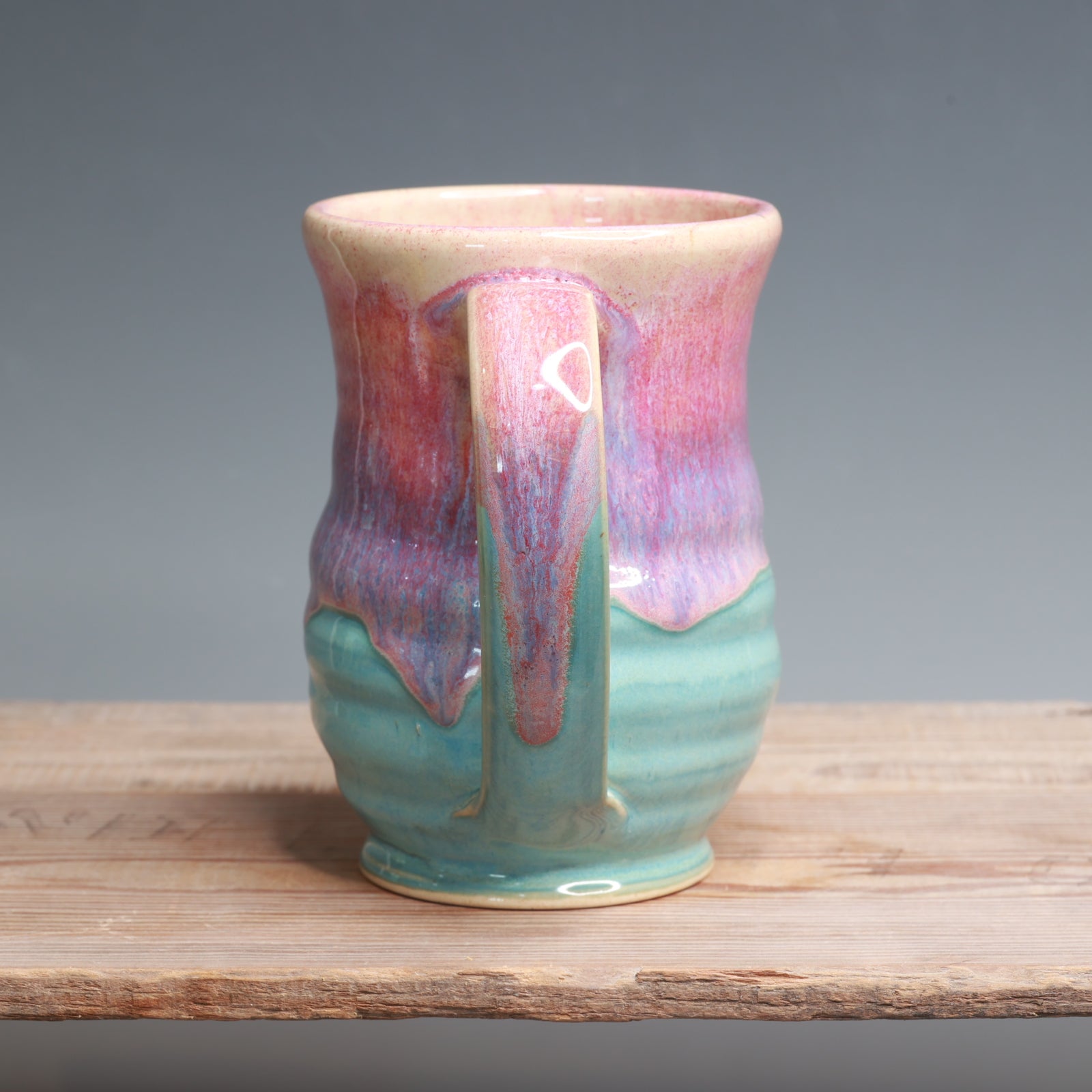 Raspberry Mist over Norse Blue Mug - 18-20 oz.