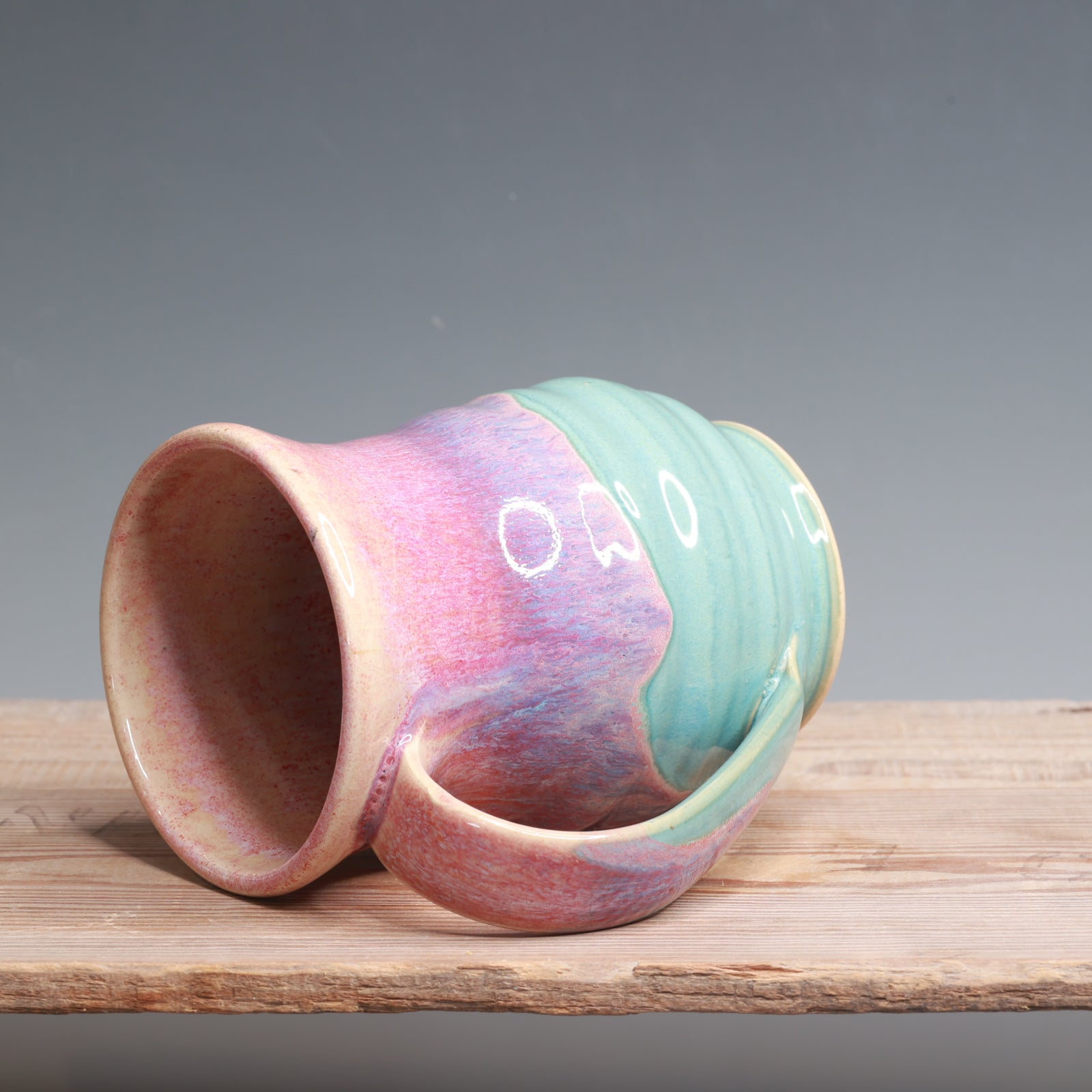 Raspberry Mist over Norse Blue Mug - 18-20 oz.
