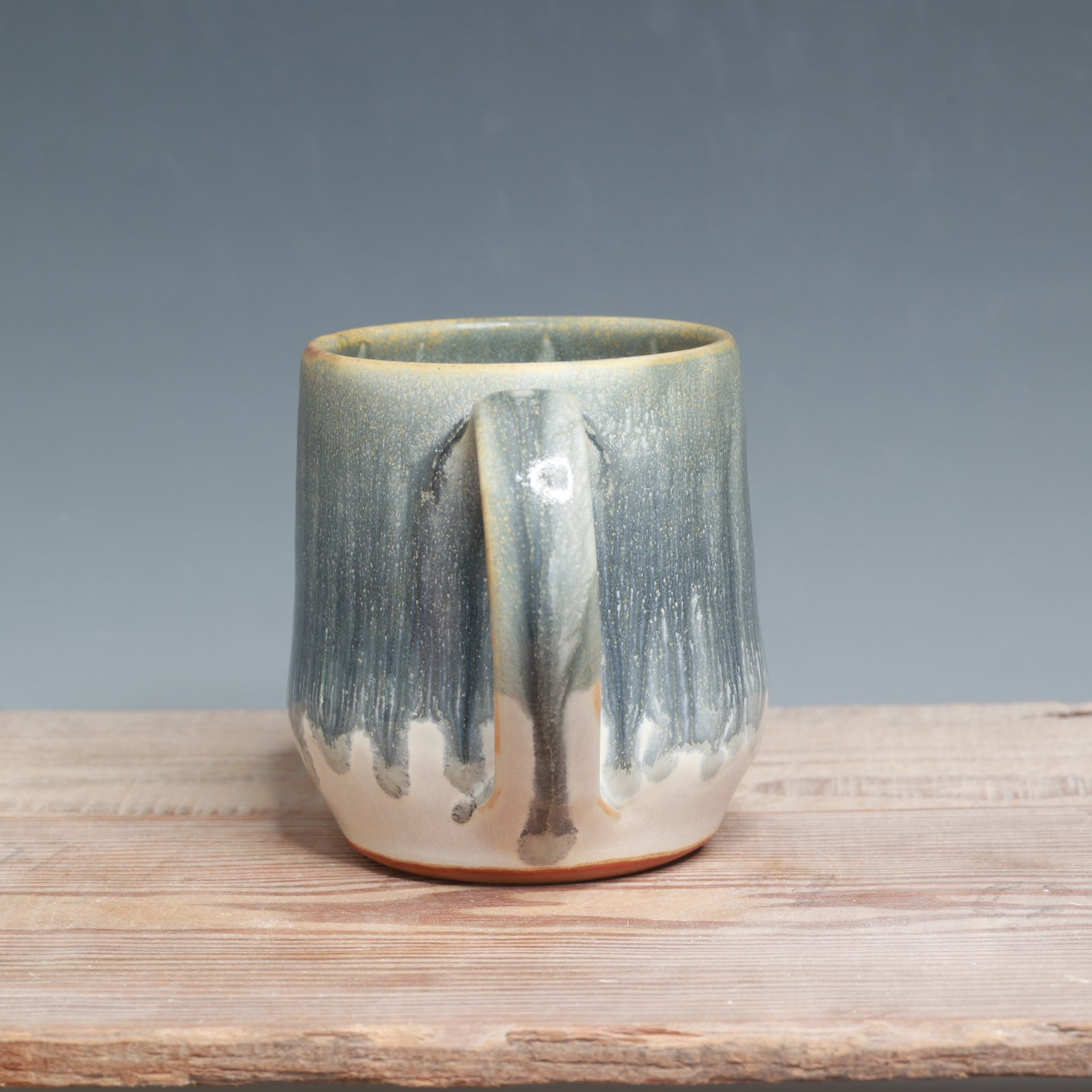 Blue Ash over Salt Mug - 12 oz.