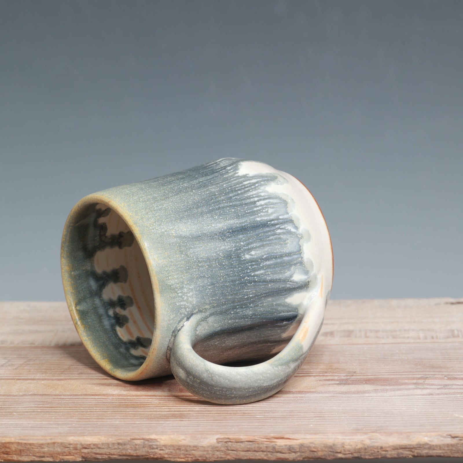 Blue Ash over Salt Mug - 12 oz.