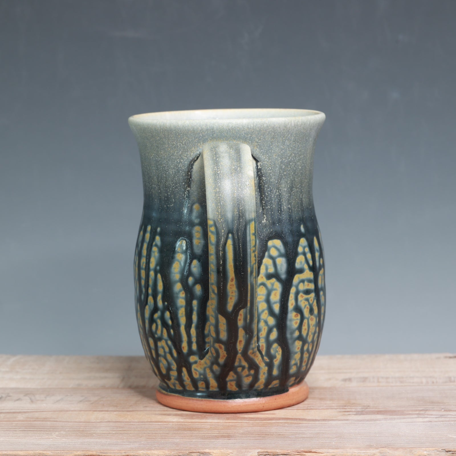 Blue Ash over Salt Mug - 24-25 oz.