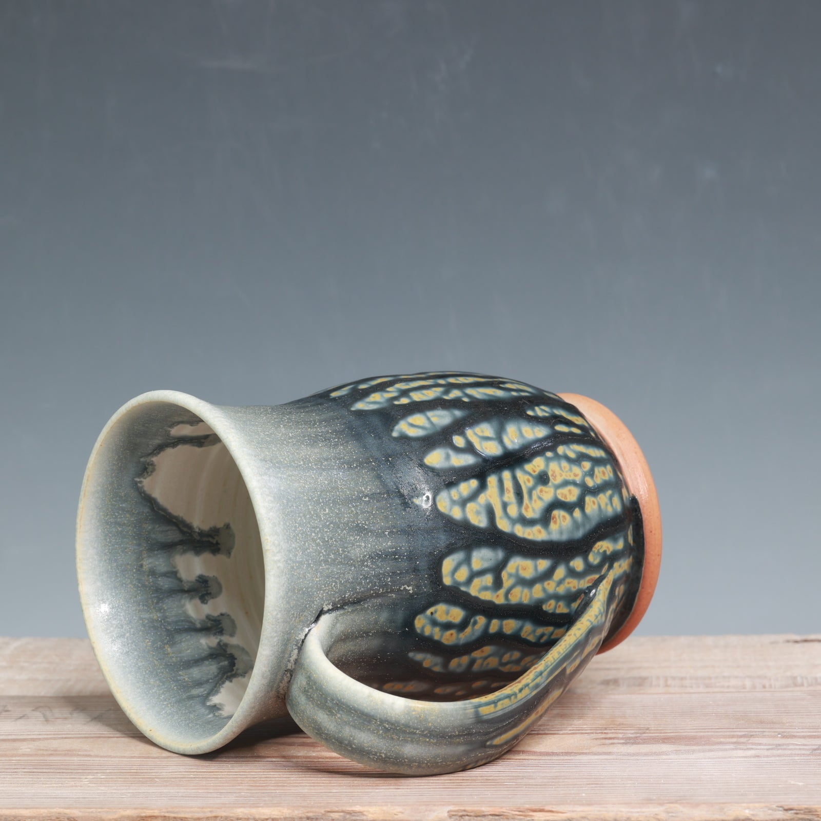 Blue Ash over Salt Mug - 24-25 oz.