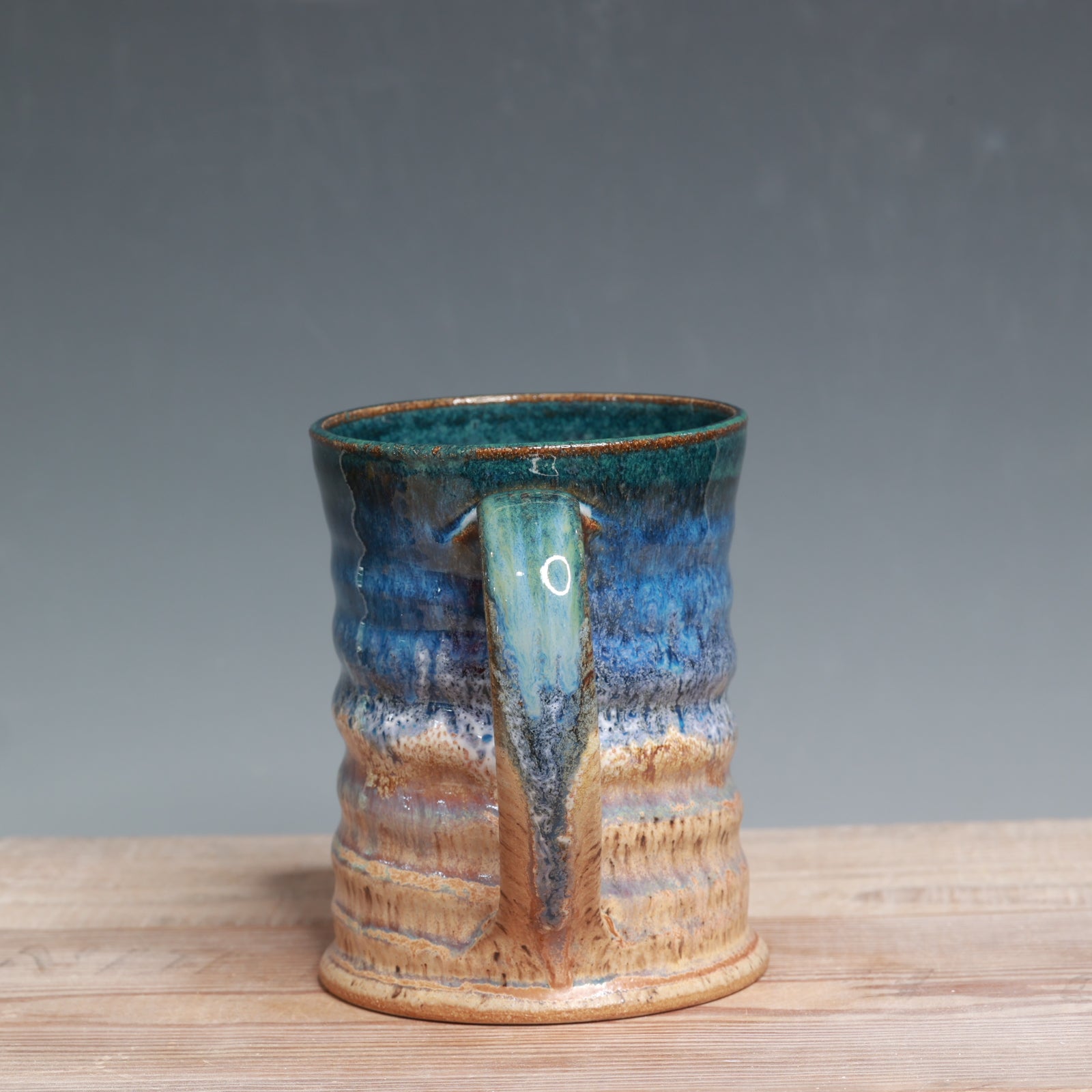 Blue Surf over Sandstone Mug - 13 oz.