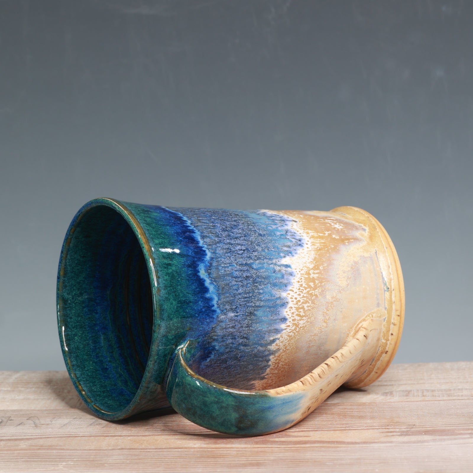 Blue Surf over Sandstone Mug - 21-24 oz.