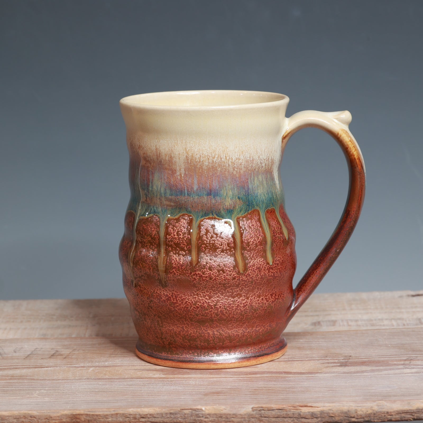 Alabaster and Copper Float Mug - 16 oz.
