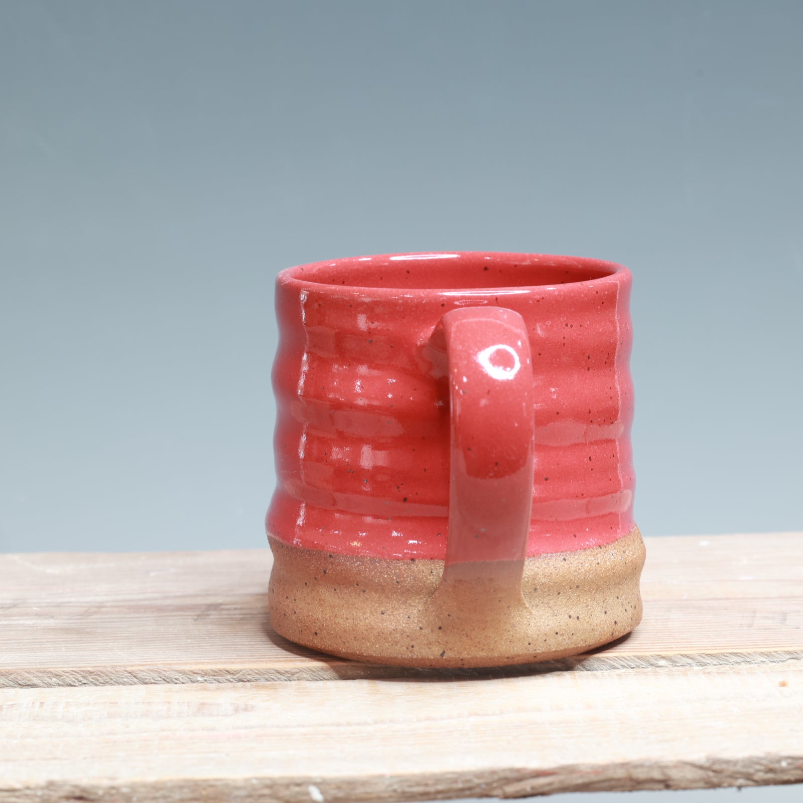 Red Speckled Clay Mug 14-15 oz.