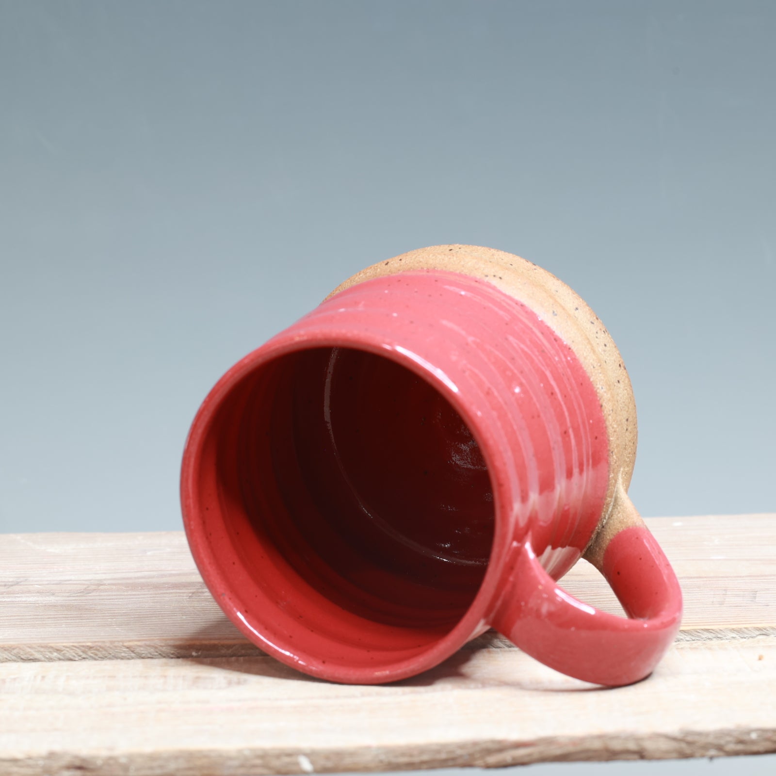 Red Speckled Clay Mug 14-15 oz.