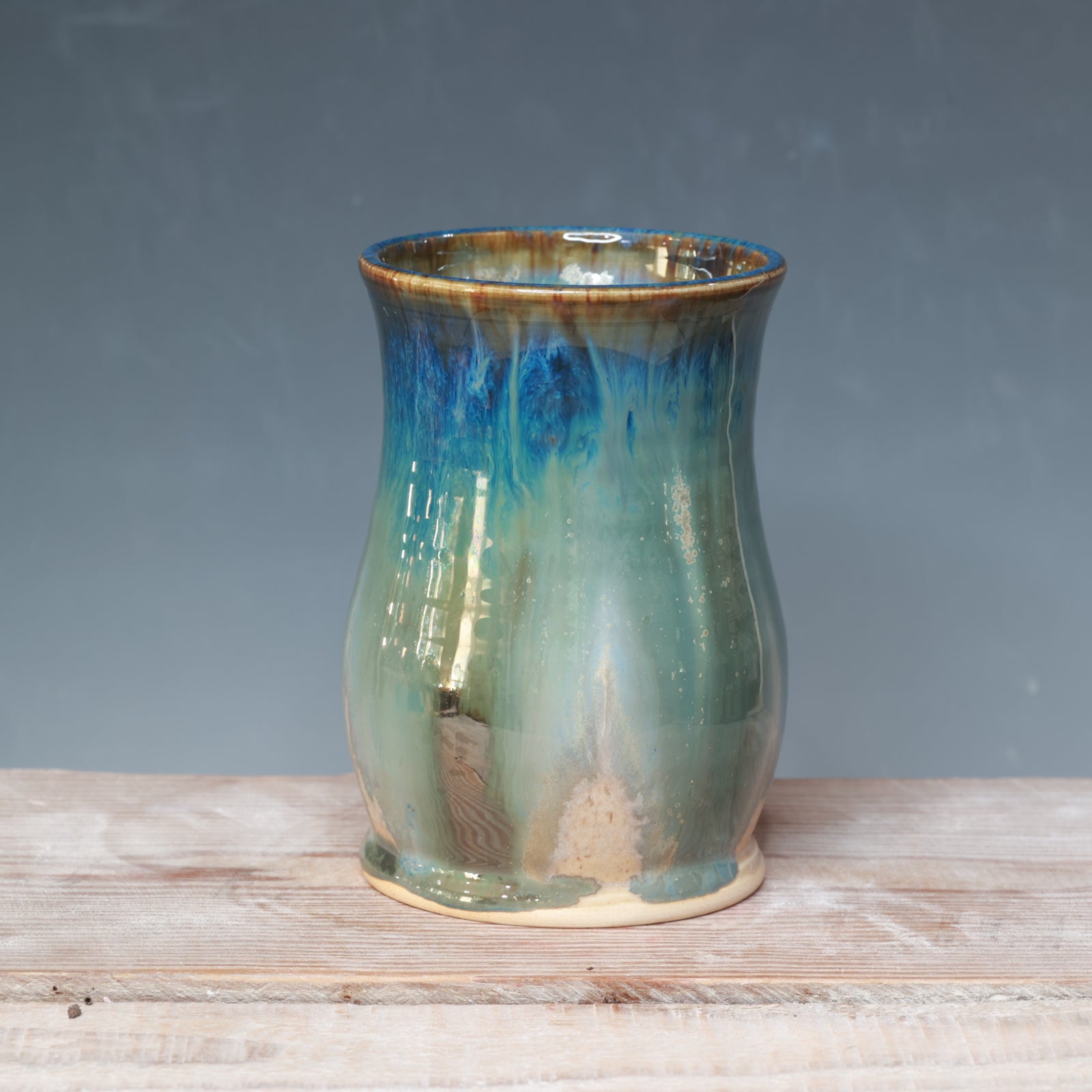 Midnight Rain over Winter Wood mug 17 oz.