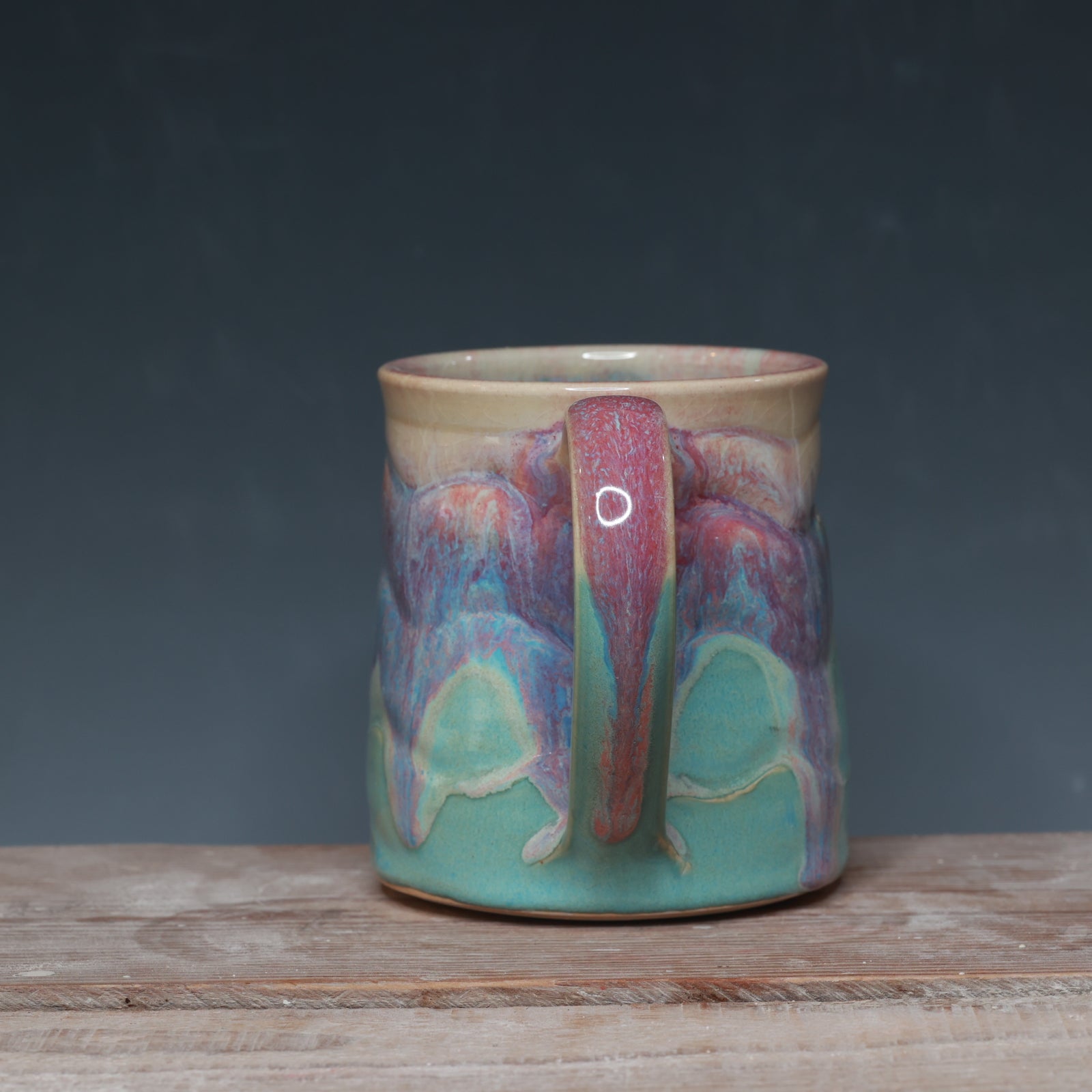 Raspberry Mist and Norse Blue mug 16 oz.