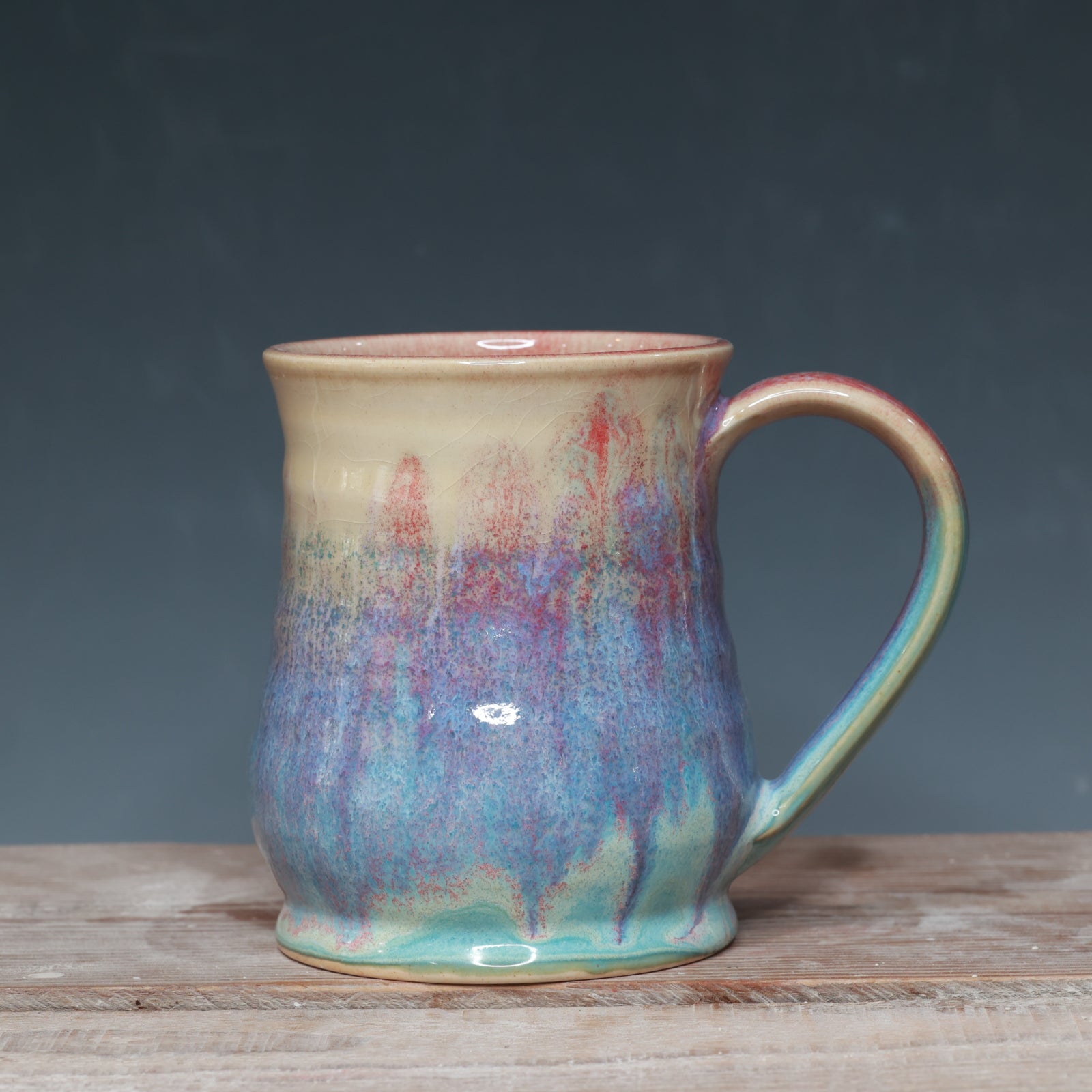 Raspberry Mist and Norse Blue mug 16 oz.