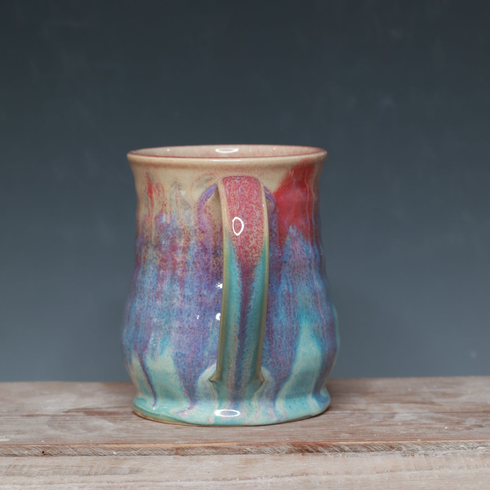 Raspberry Mist and Norse Blue mug 16 oz.