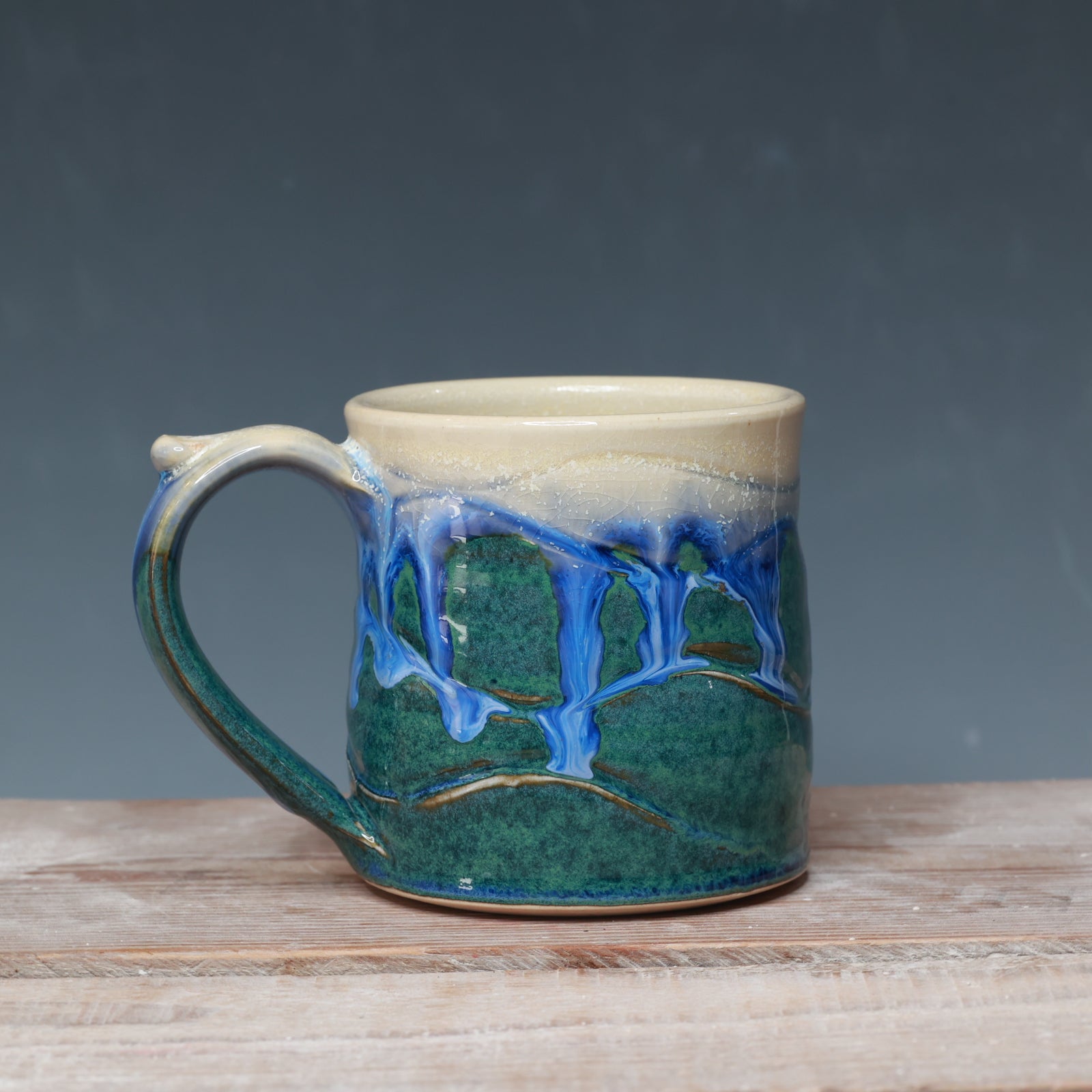 Blue Surf mug 12-13 oz.