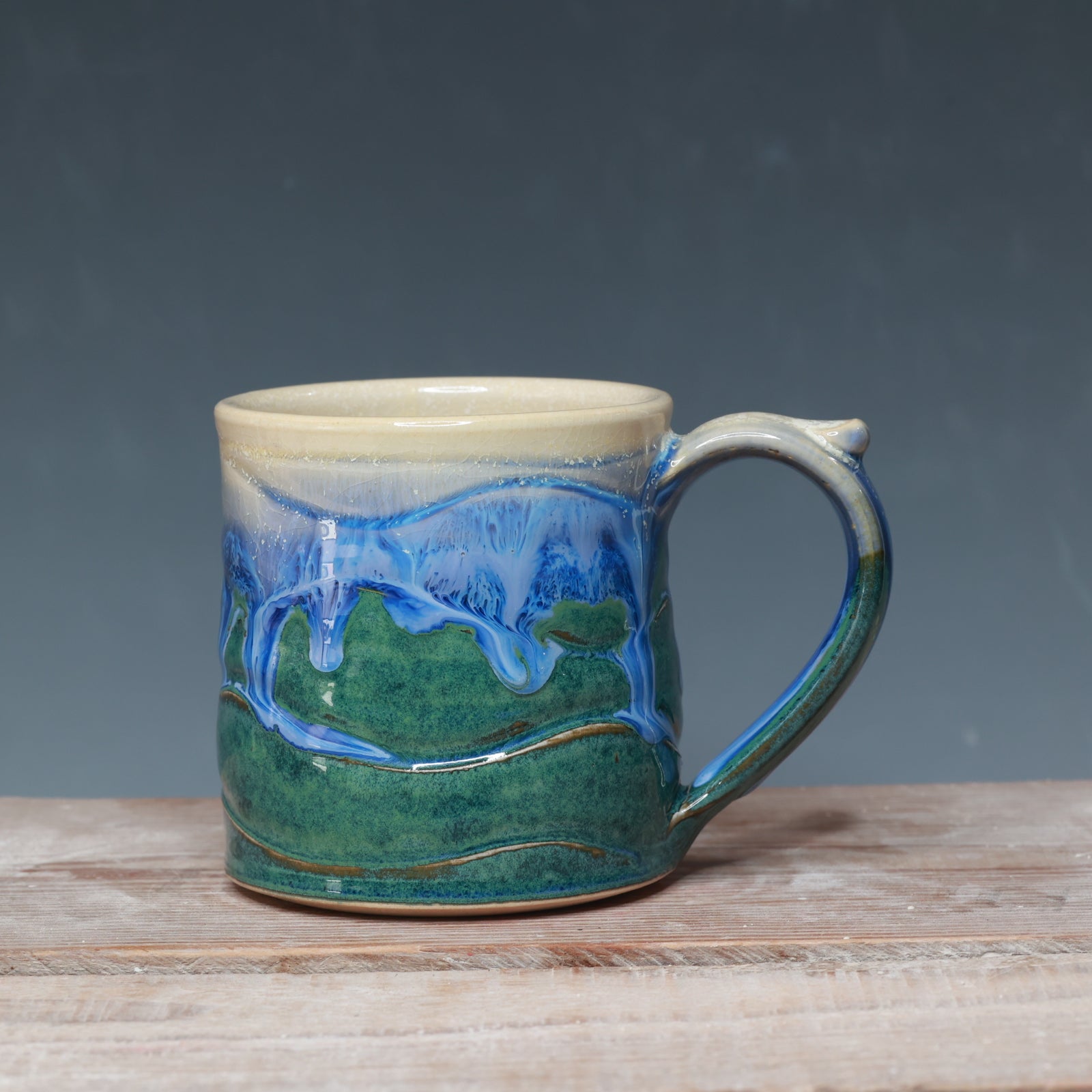 Blue Surf mug 12-13 oz.