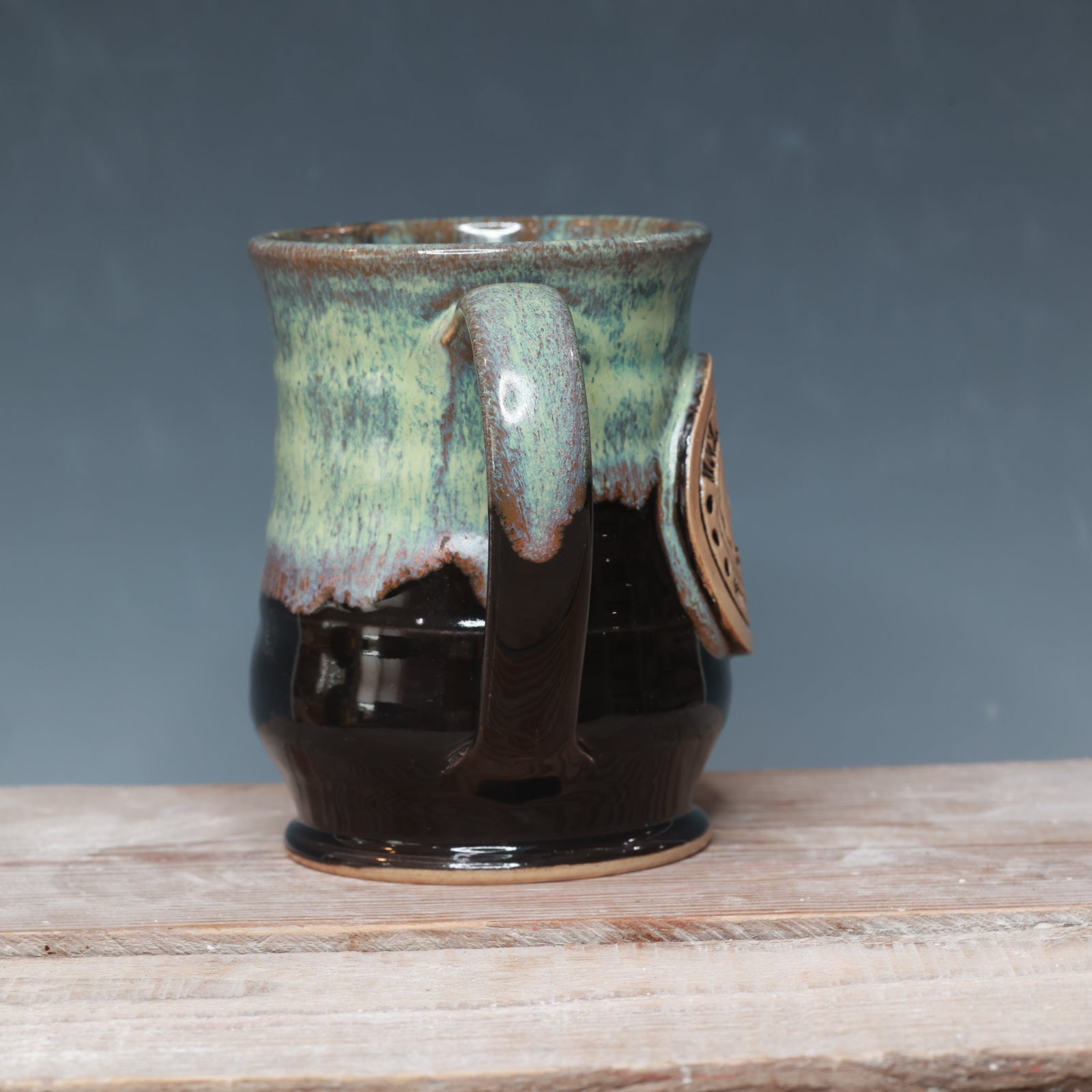 Northern Lights Mocha Monkey mug 15-16 oz.