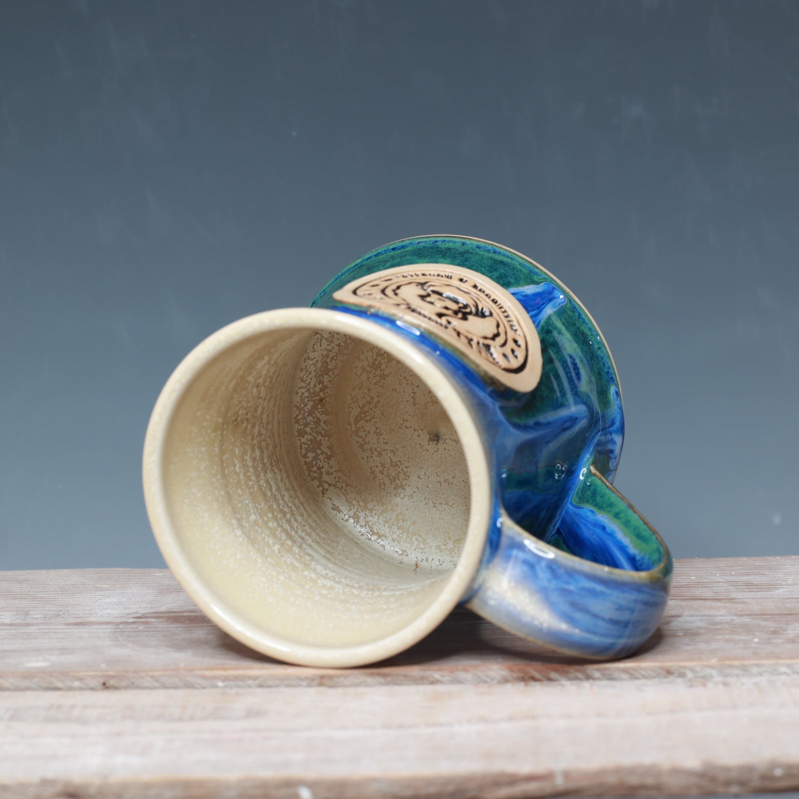 Blue Surf Mocha Monkey mug 14 oz.