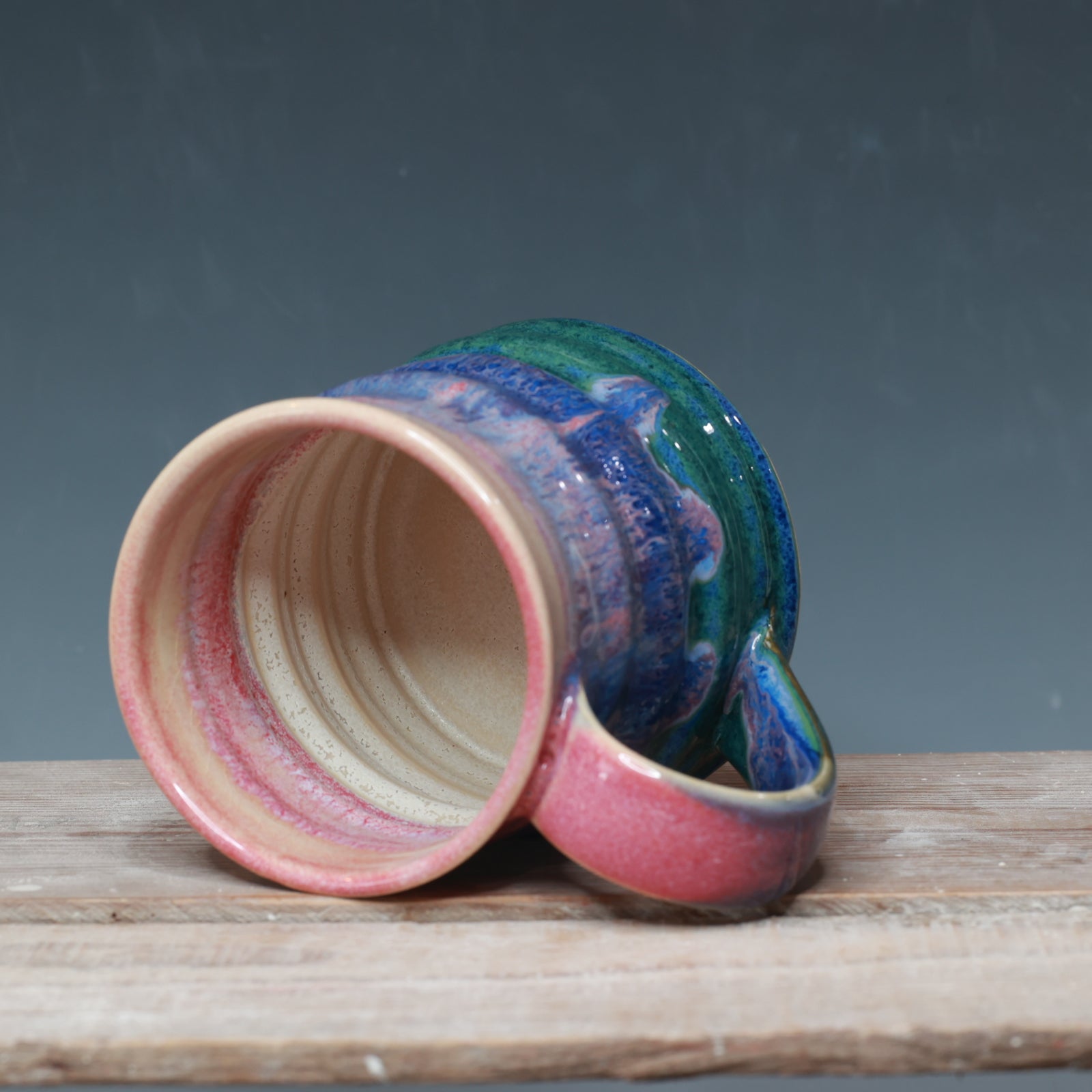 Raspberry Mist and Blue Surf mug 15 oz.