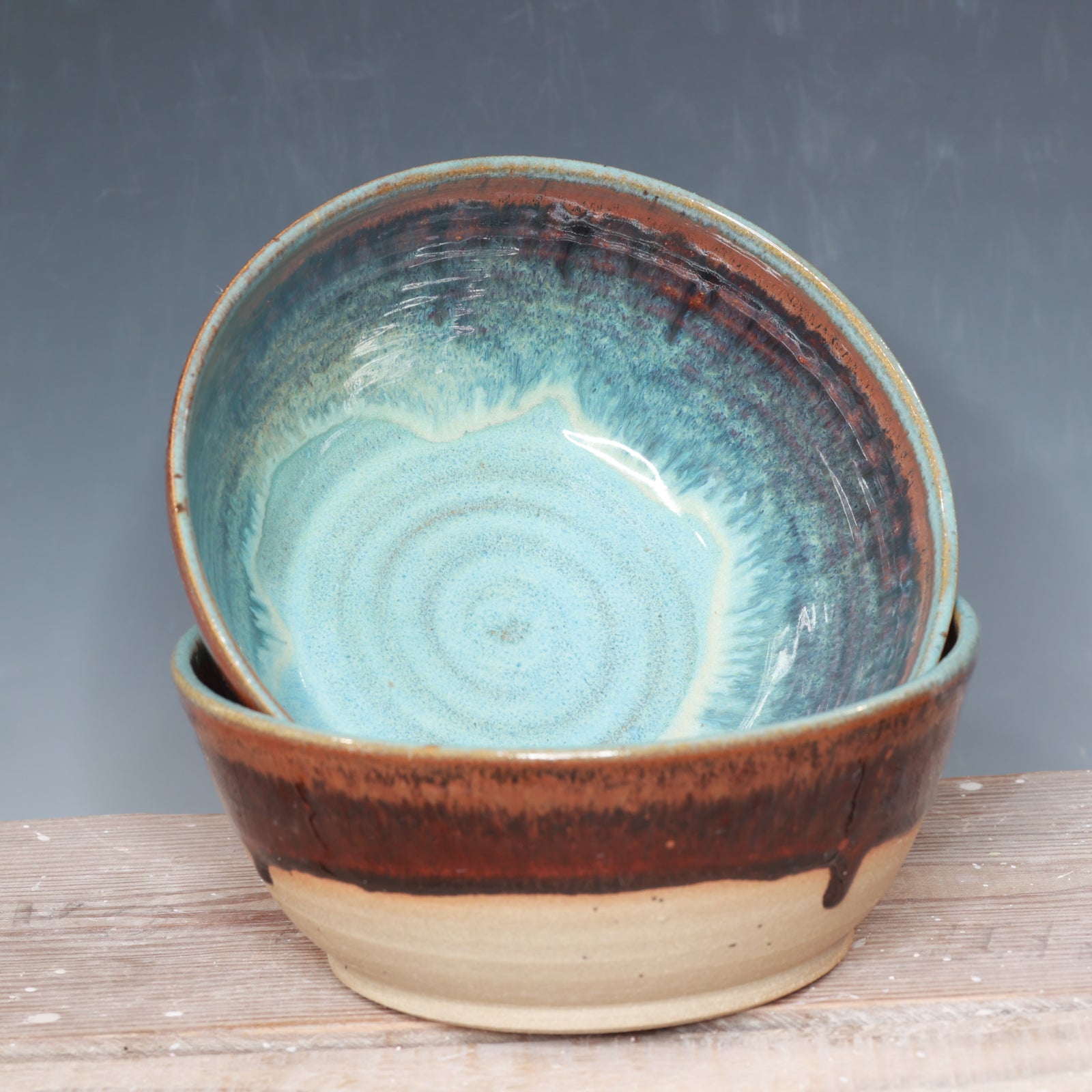 Norse Blue and Copper Bowl