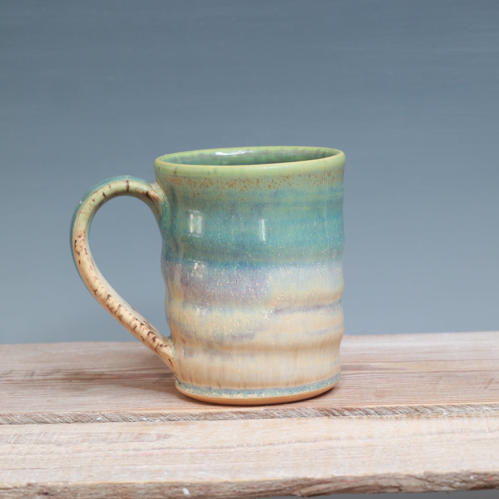 Aurora Green and Sandstone Mug 9-11 oz.