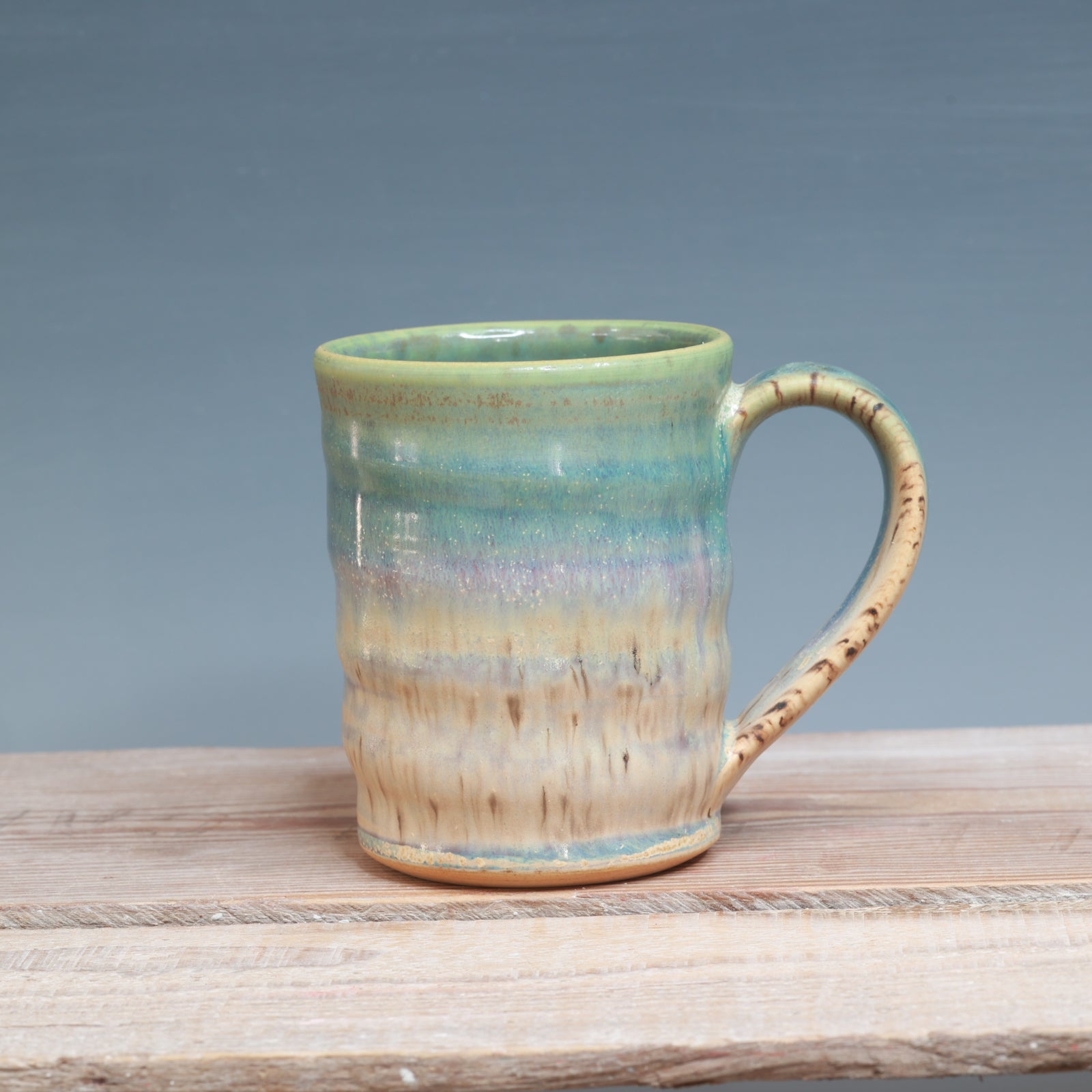 Aurora Green and Sandstone Mug 9-11 oz.