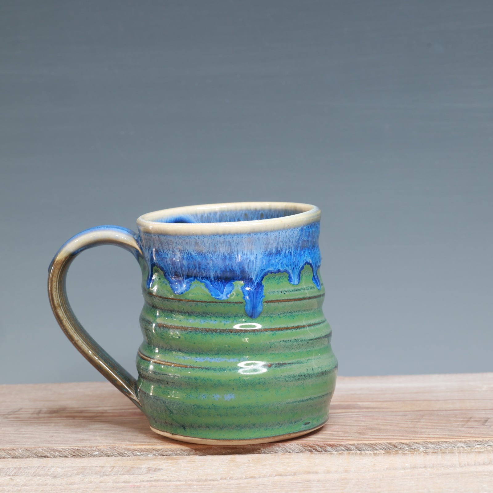 Blue over Green Mug 13 oz.