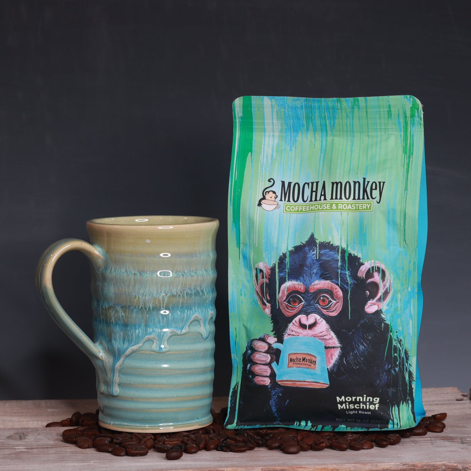 Coffee Beans and Mug Bundle - Morning Mischief Light Roast