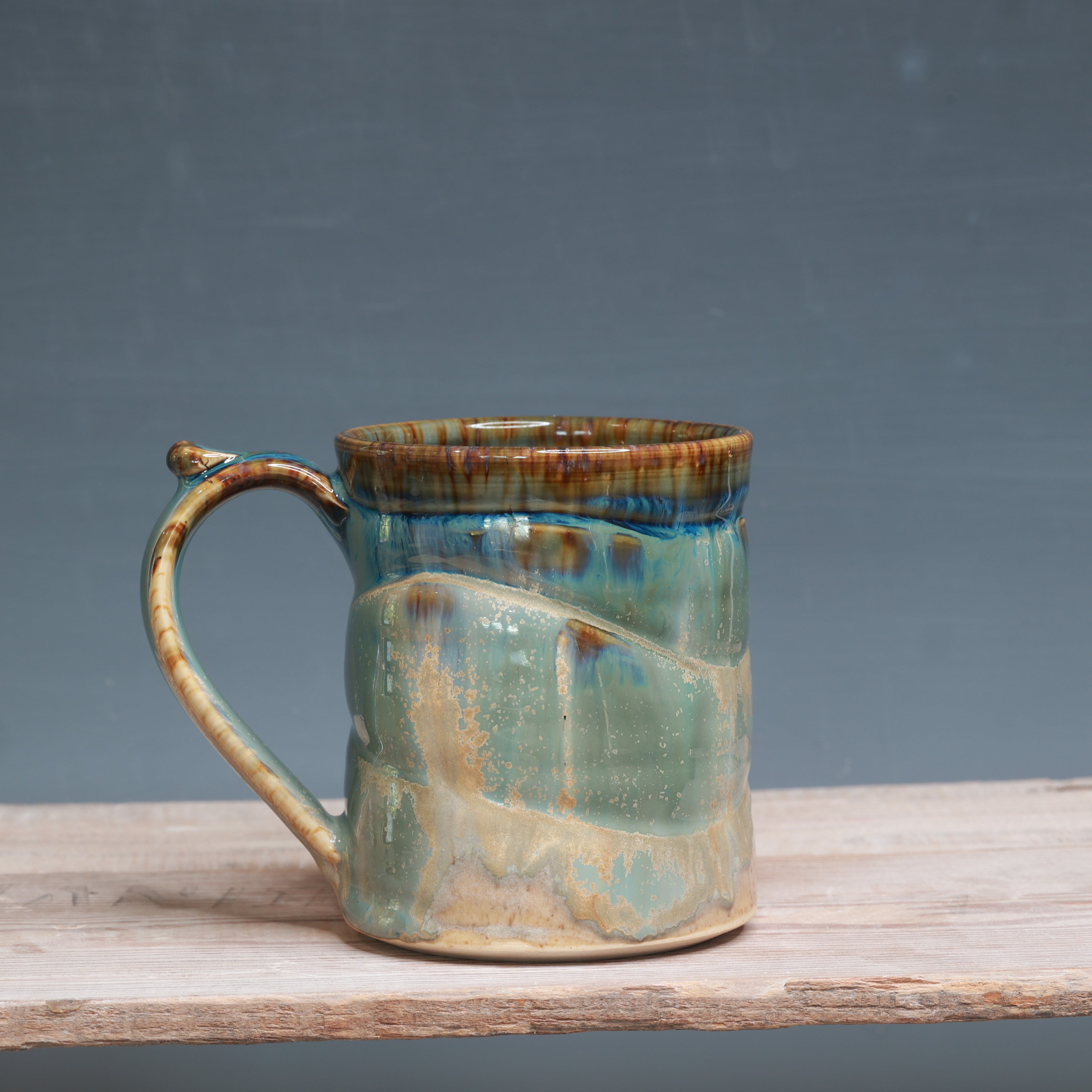 Midnight Rain over Winterwood mug 14 oz.