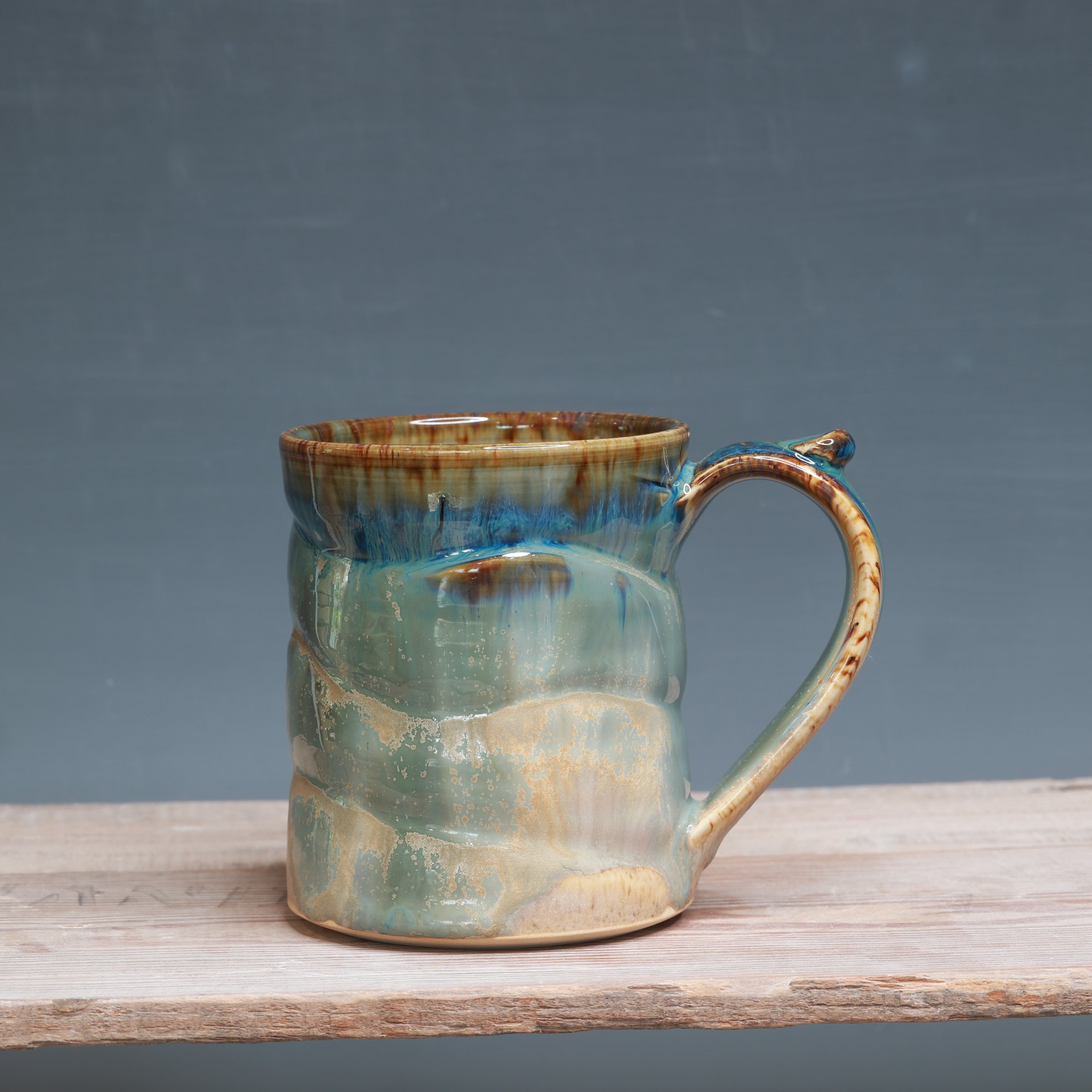 Midnight Rain over Winterwood mug 14 oz.