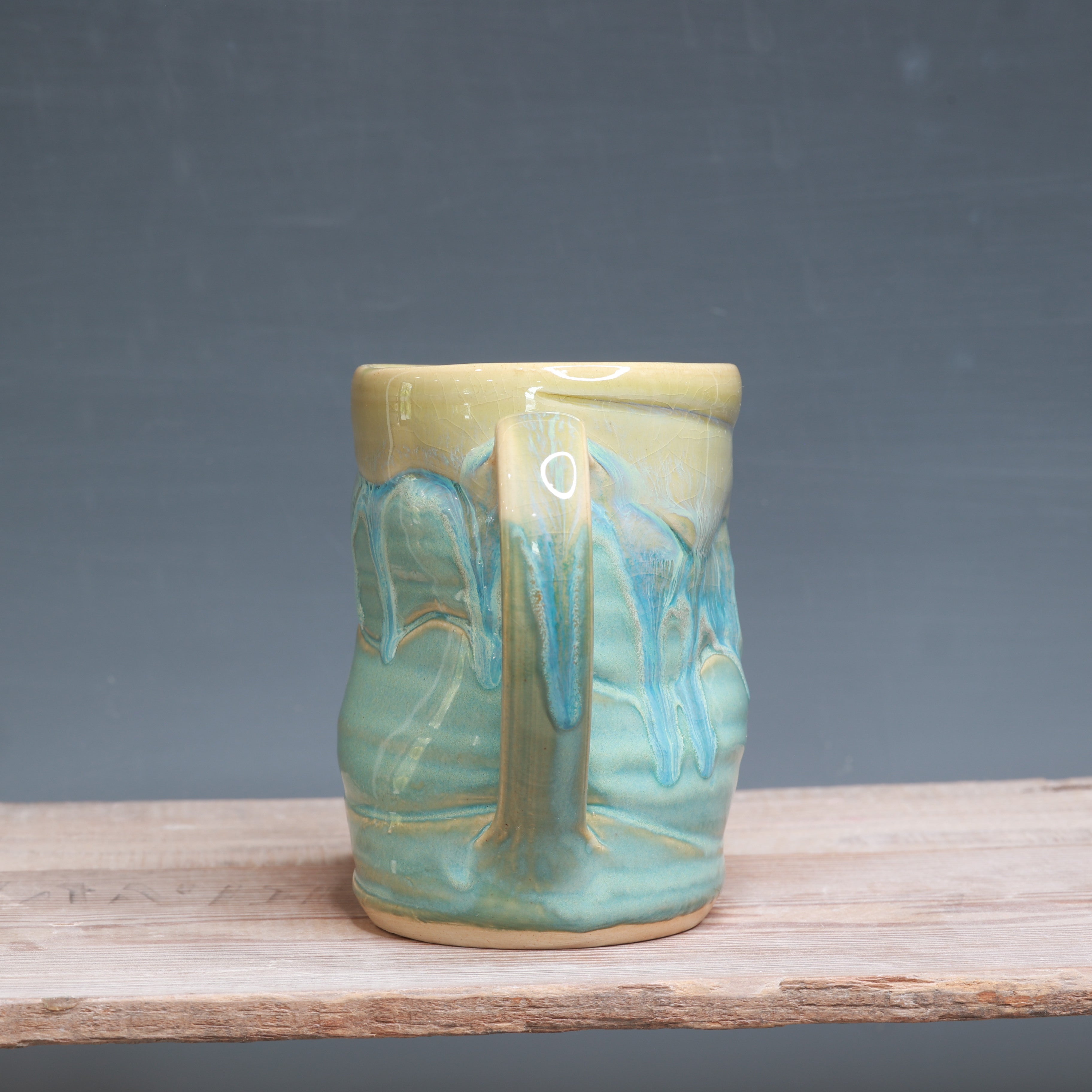 Green Tea and Norse Blue mug 16 oz.