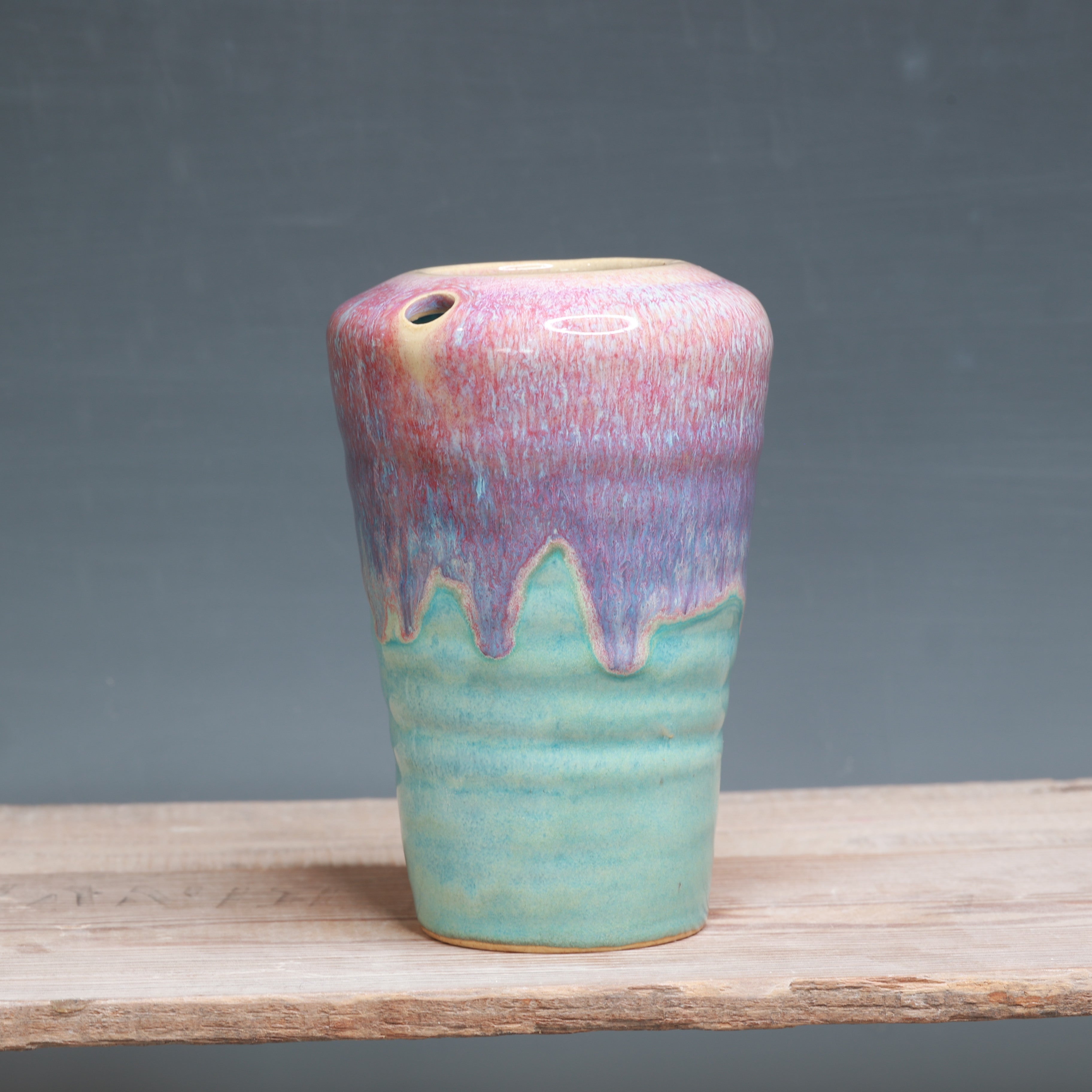Raspberry Mist and Norse Blue Travel Cup 13 oz.
